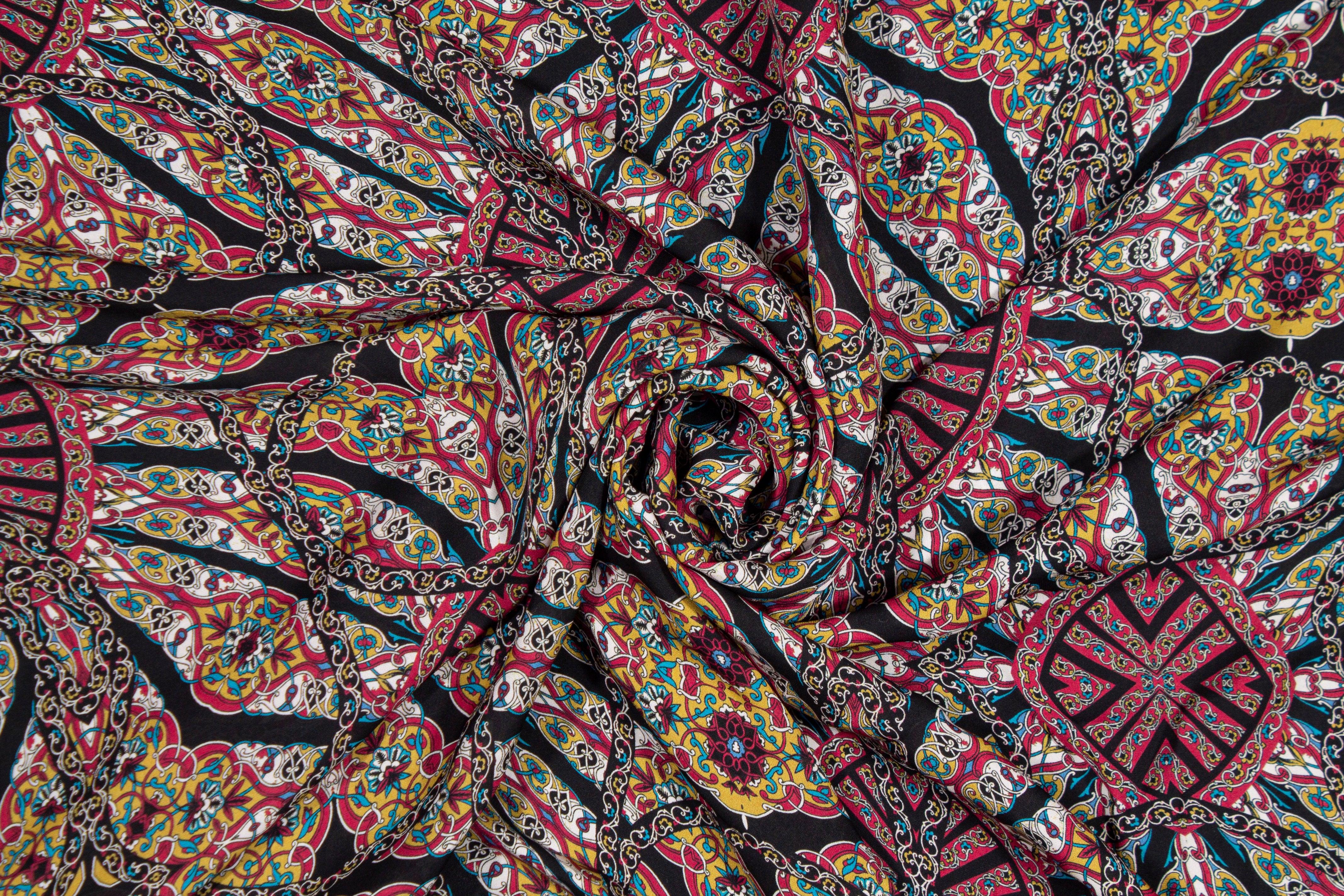 Abstract Silk Crepe De Chine - Prime Fabrics