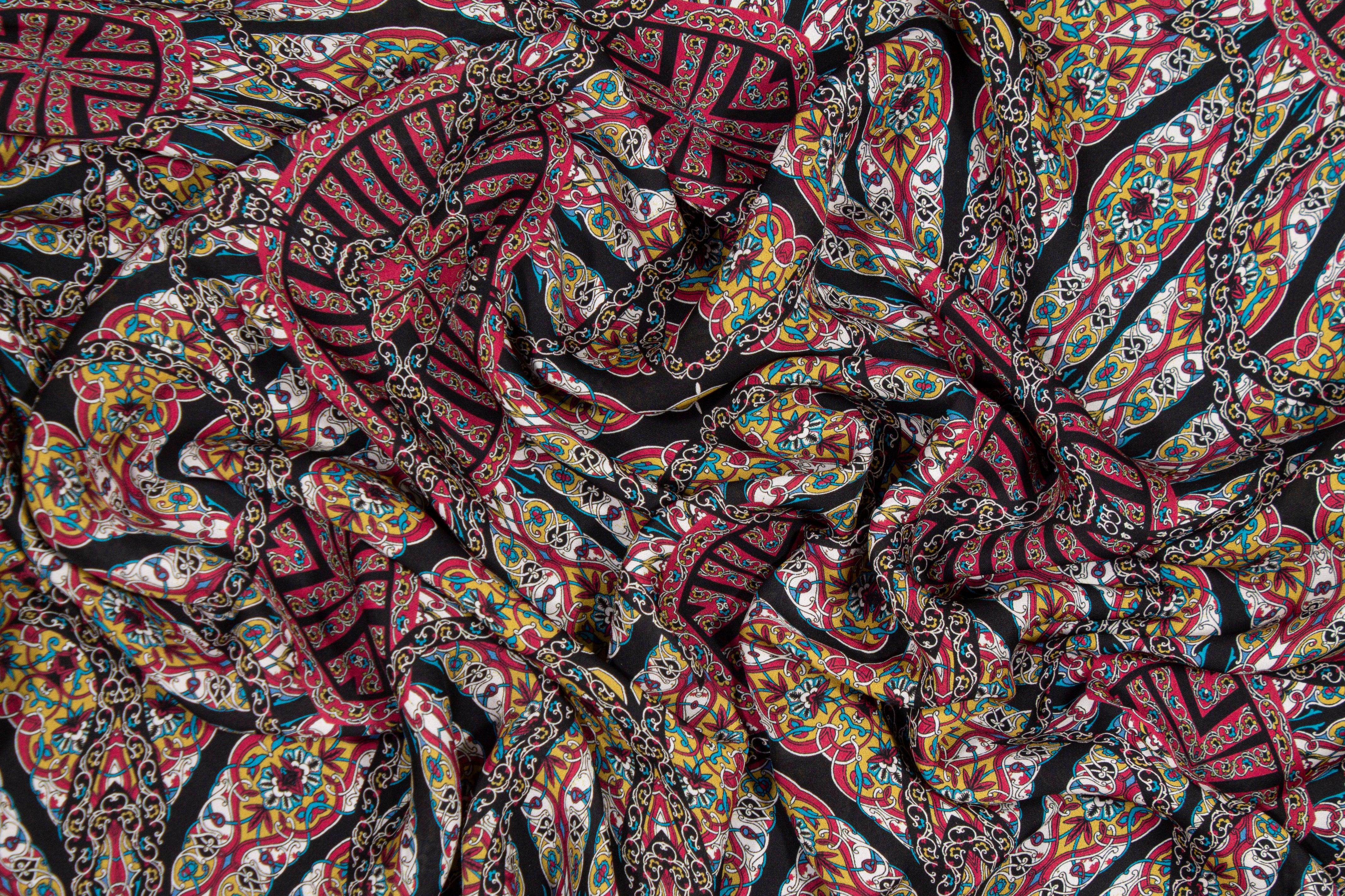 Abstract Silk Crepe De Chine - Prime Fabrics