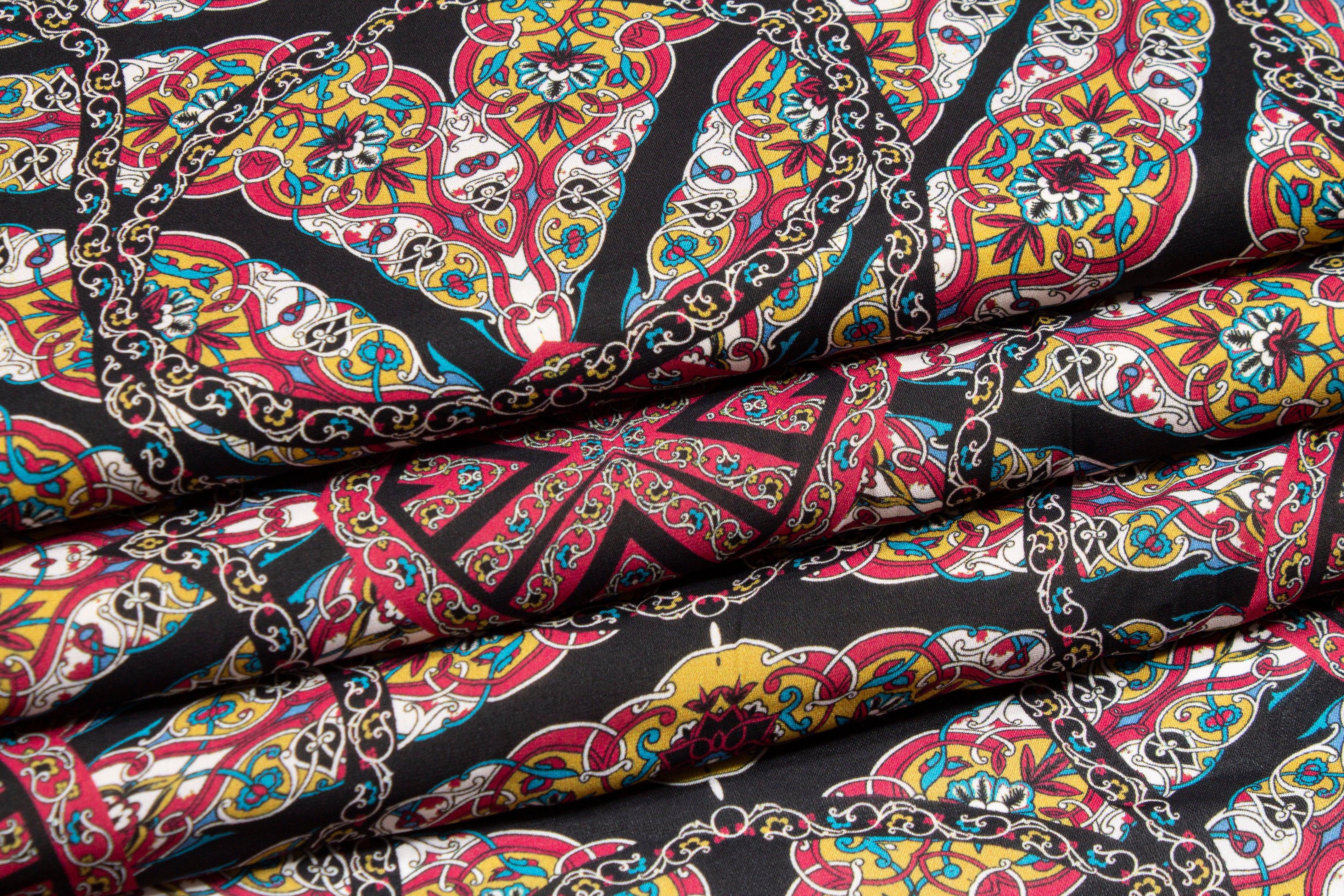 Abstract Silk Crepe De Chine - Prime Fabrics
