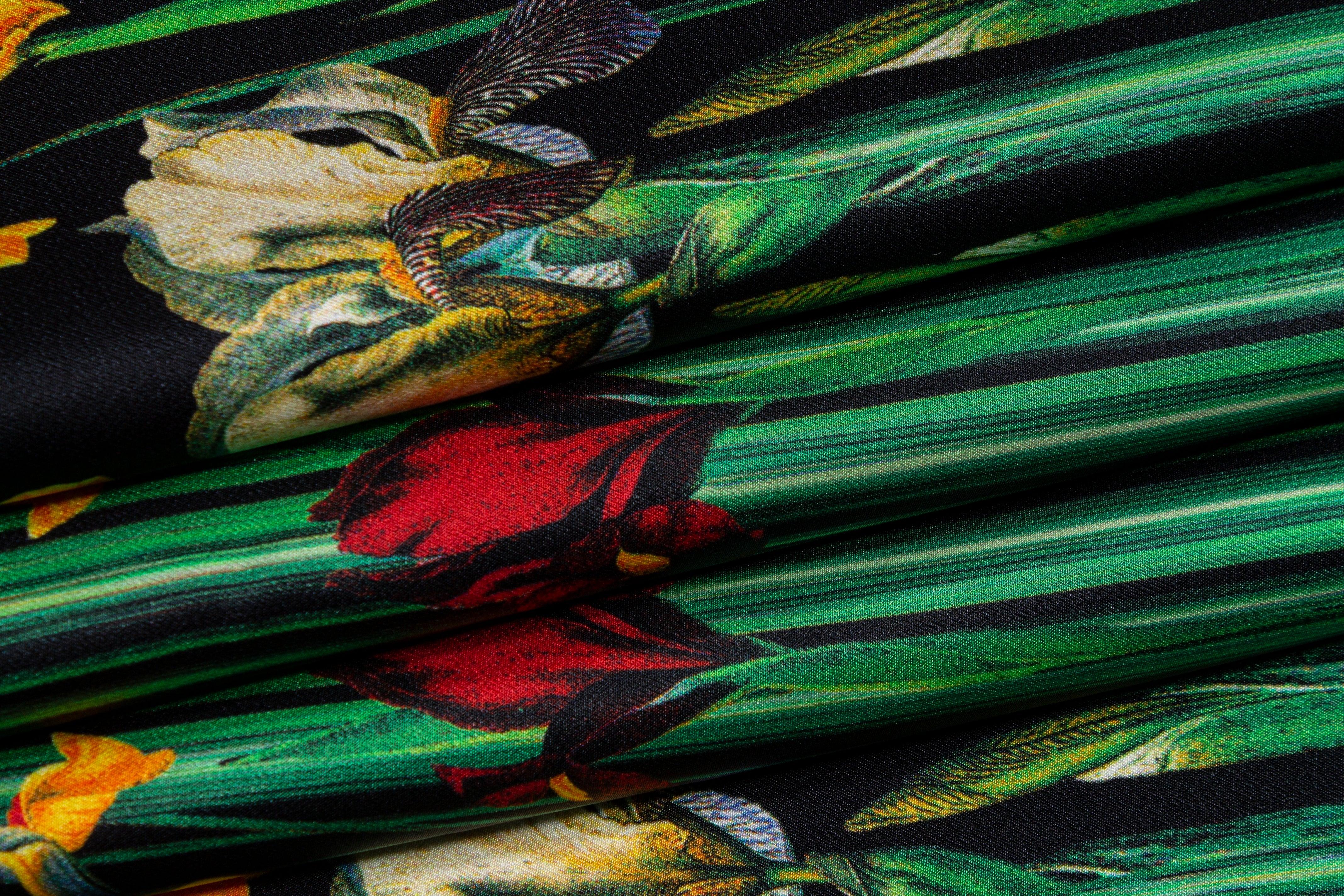 Roberto Cavalli - Heavy Viscose Charmeuse Panel - Prime Fabrics