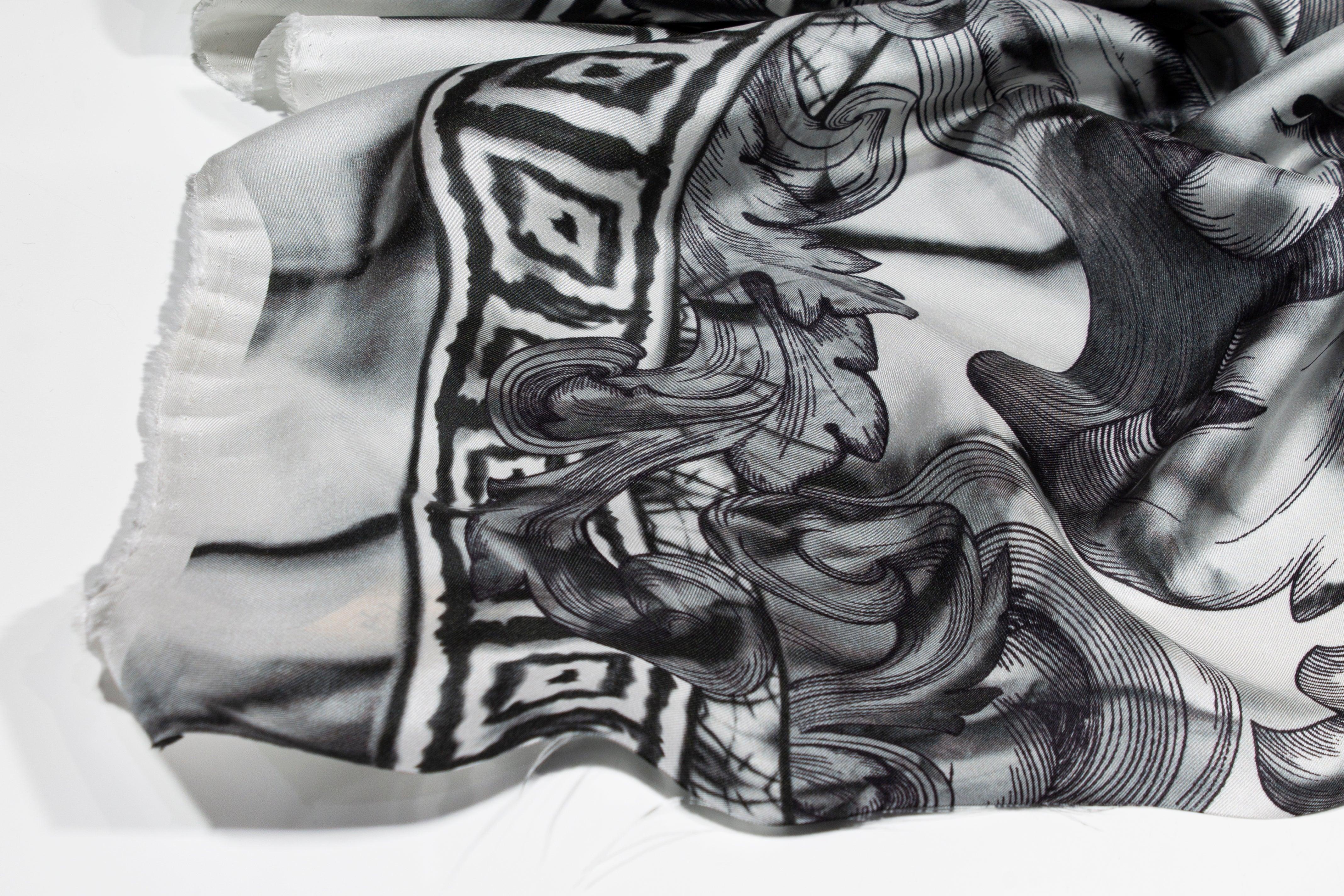 Washed Gray Italian Silk Twill - Prime Fabrics