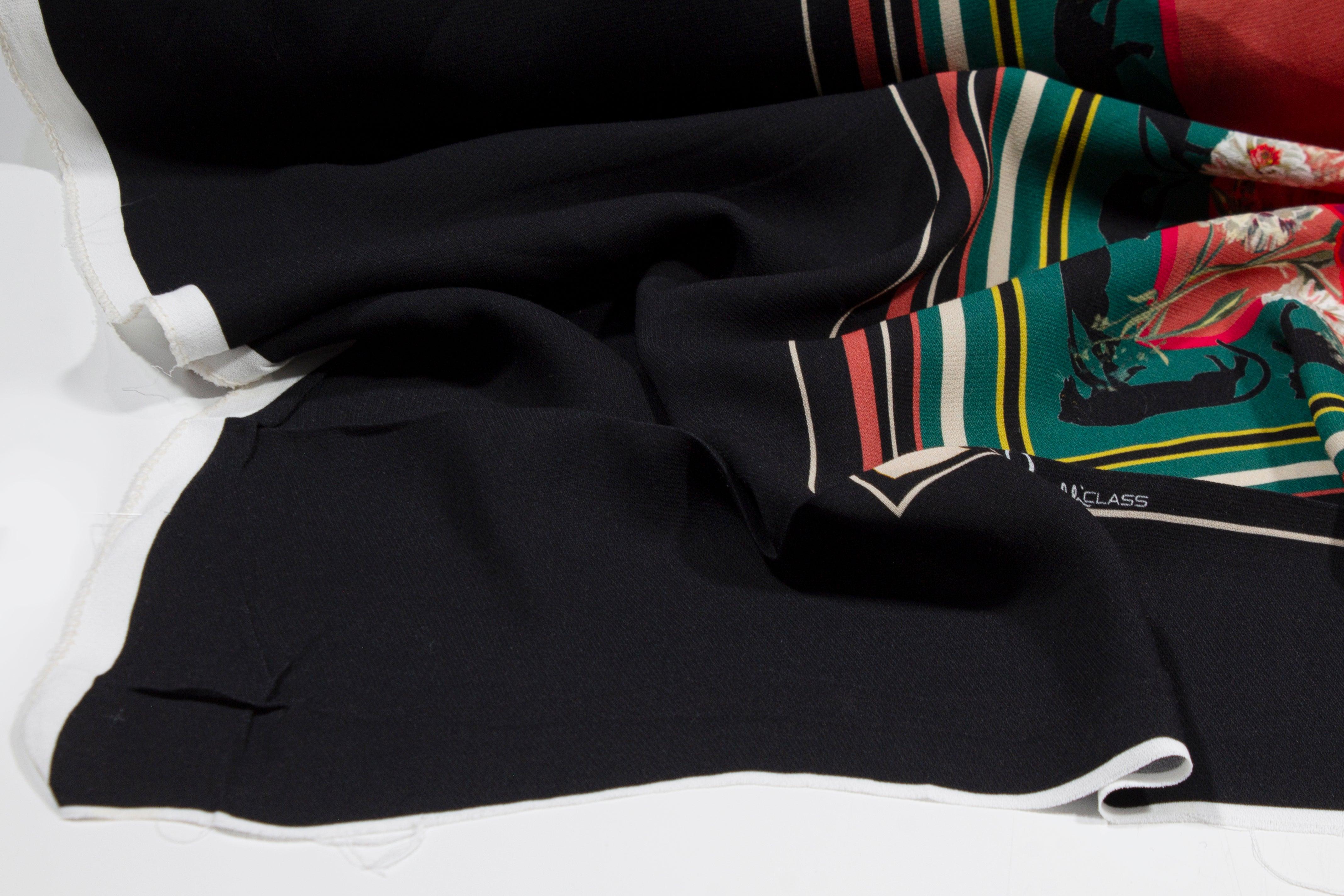 Roberto Cavalli - Italian Viscose Crepe Panel - Prime Fabrics