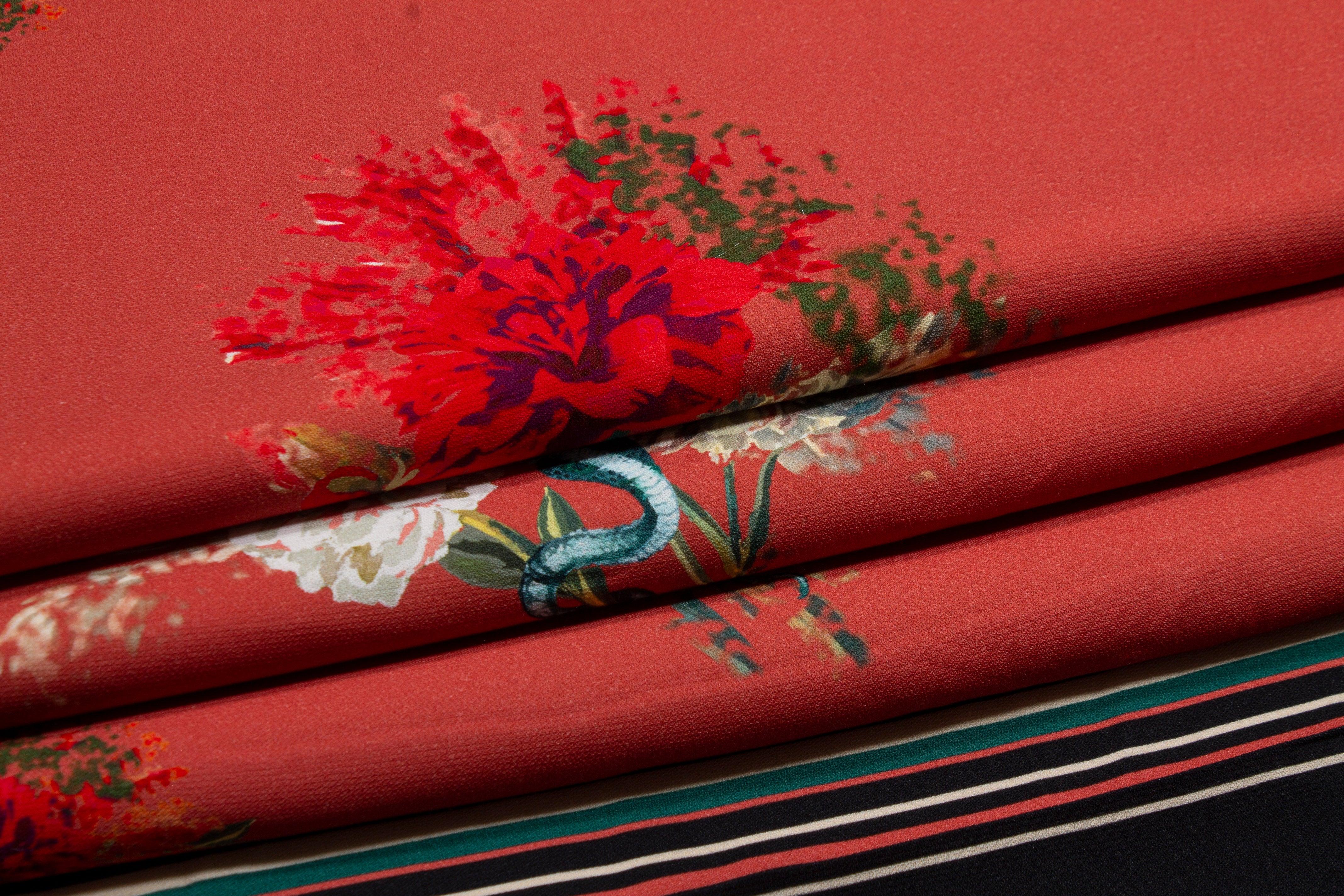 Roberto Cavalli - Italian Viscose Crepe Panel - Prime Fabrics