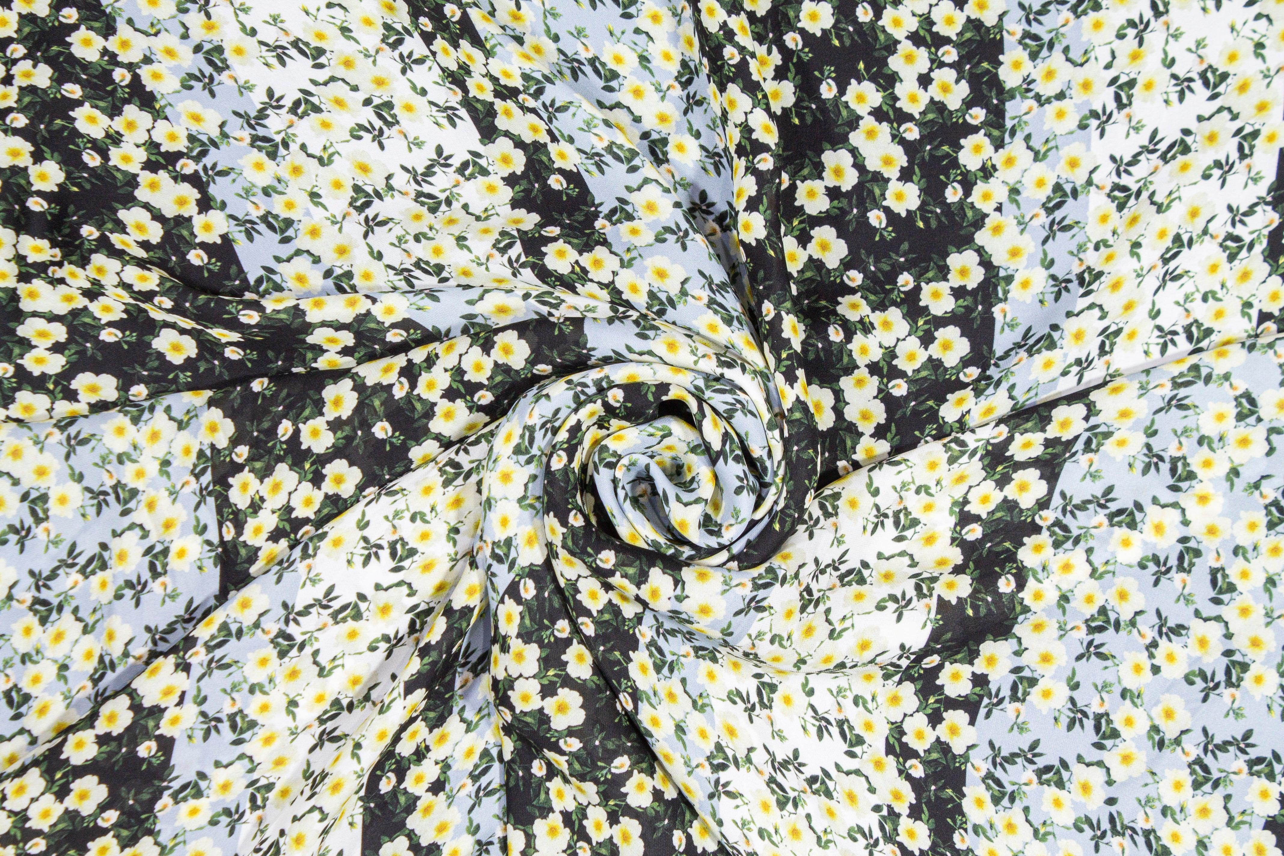 Ditsy Floral Viscose Silk Georgette - Multicolor - Prime Fabrics