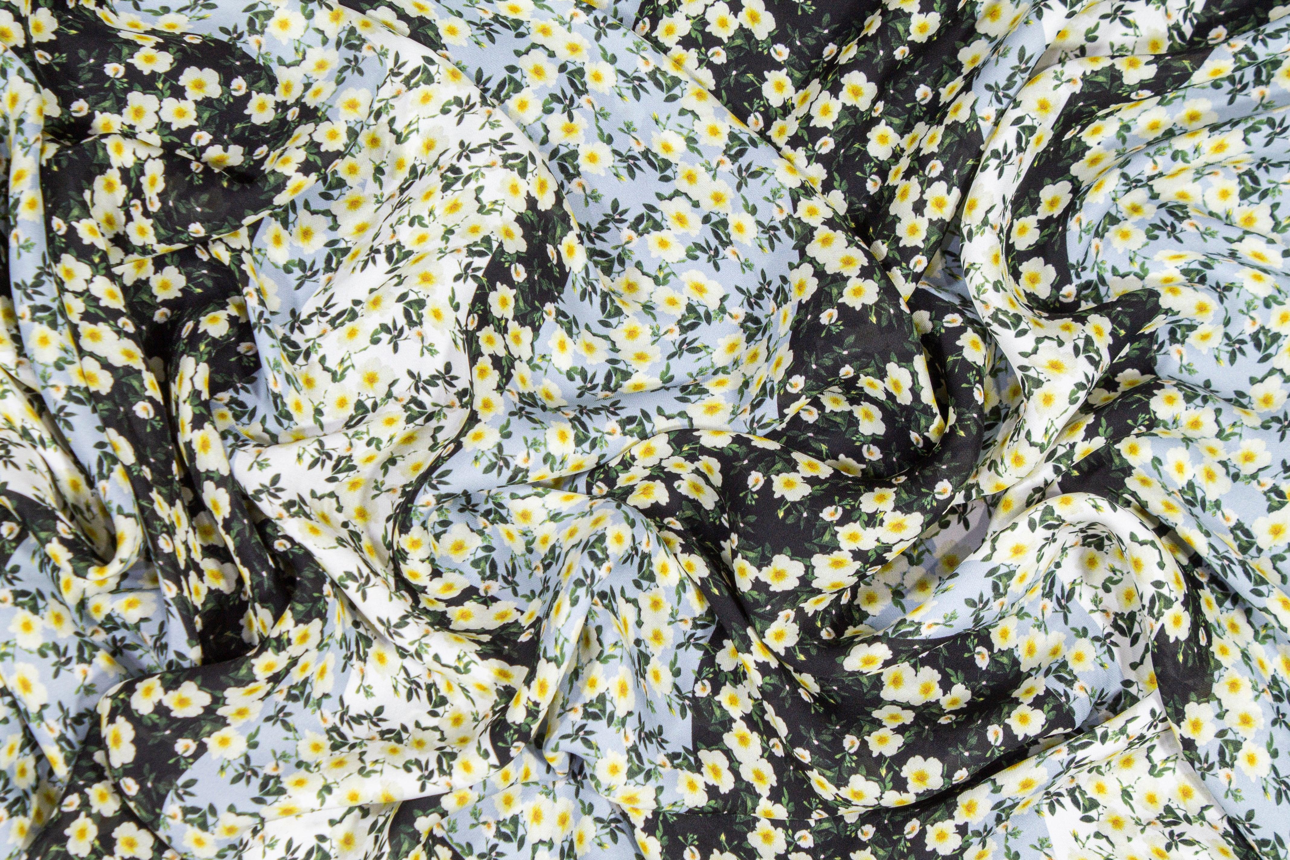 Ditsy Floral Viscose Silk Georgette - Multicolor - Prime Fabrics