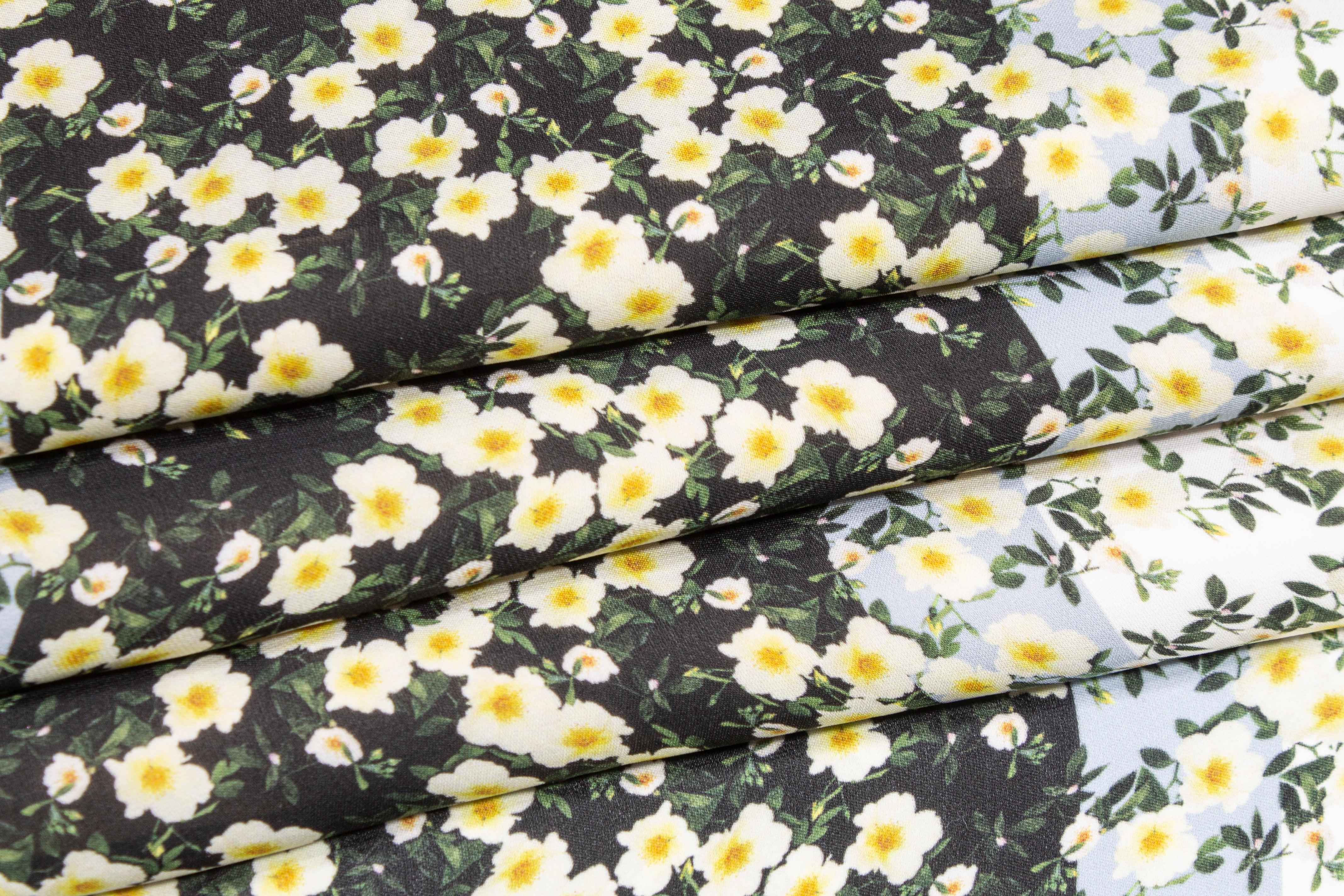 Ditsy Floral Viscose Silk Georgette - Multicolor - Prime Fabrics