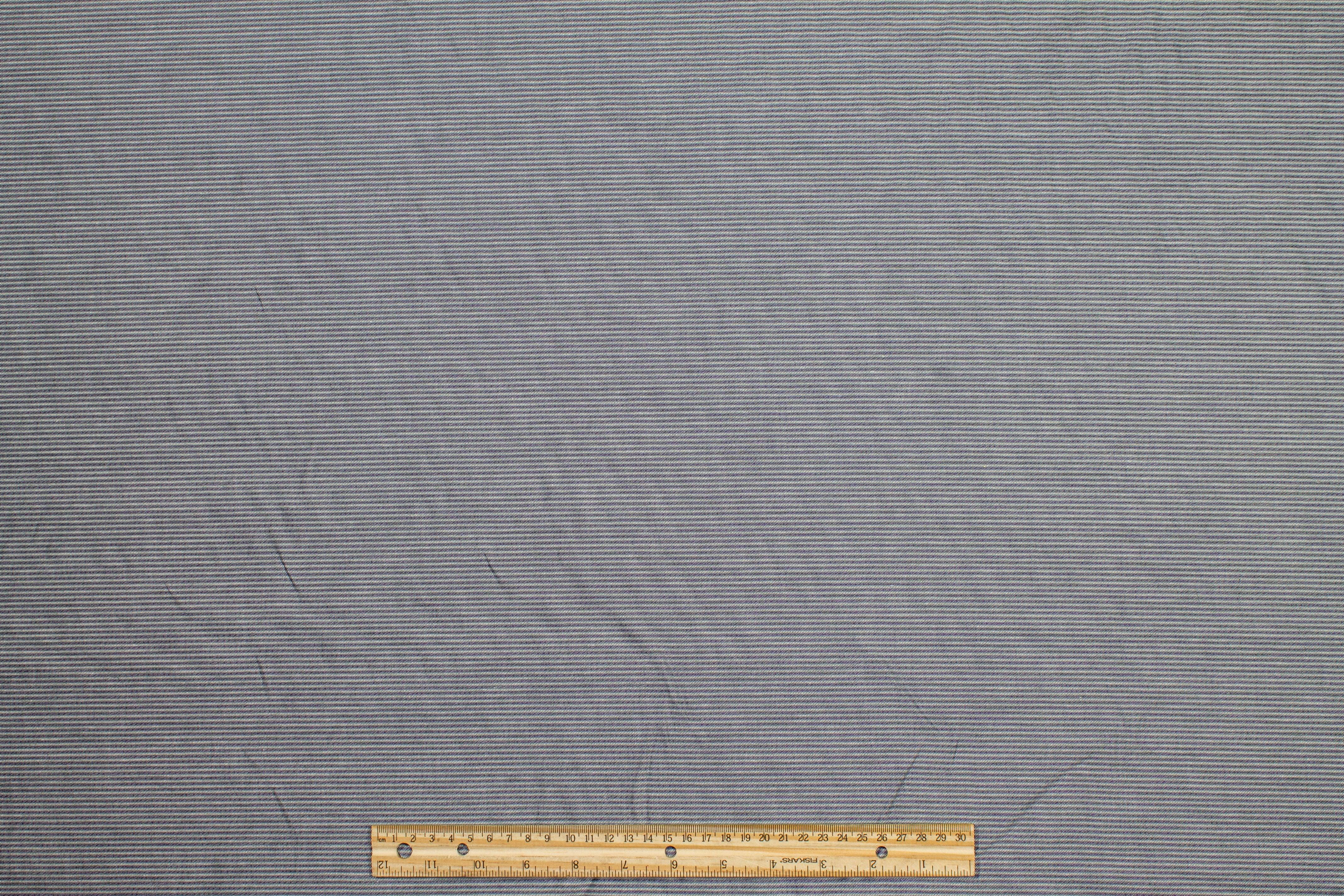 Striped Cotton Shirting - Gray - Prime Fabrics