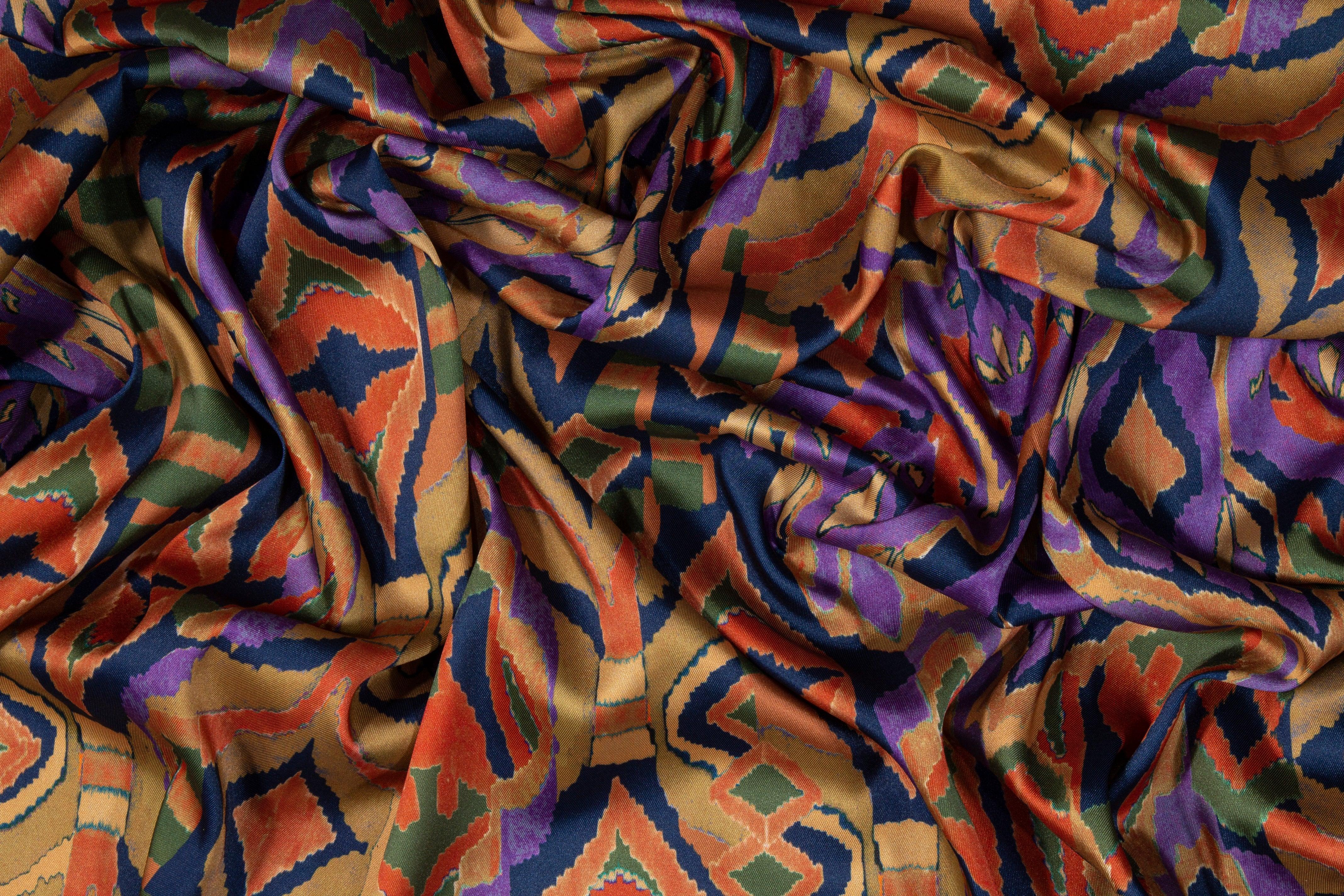 Multicolor Italian Acetate Charmeuse - Prime Fabrics