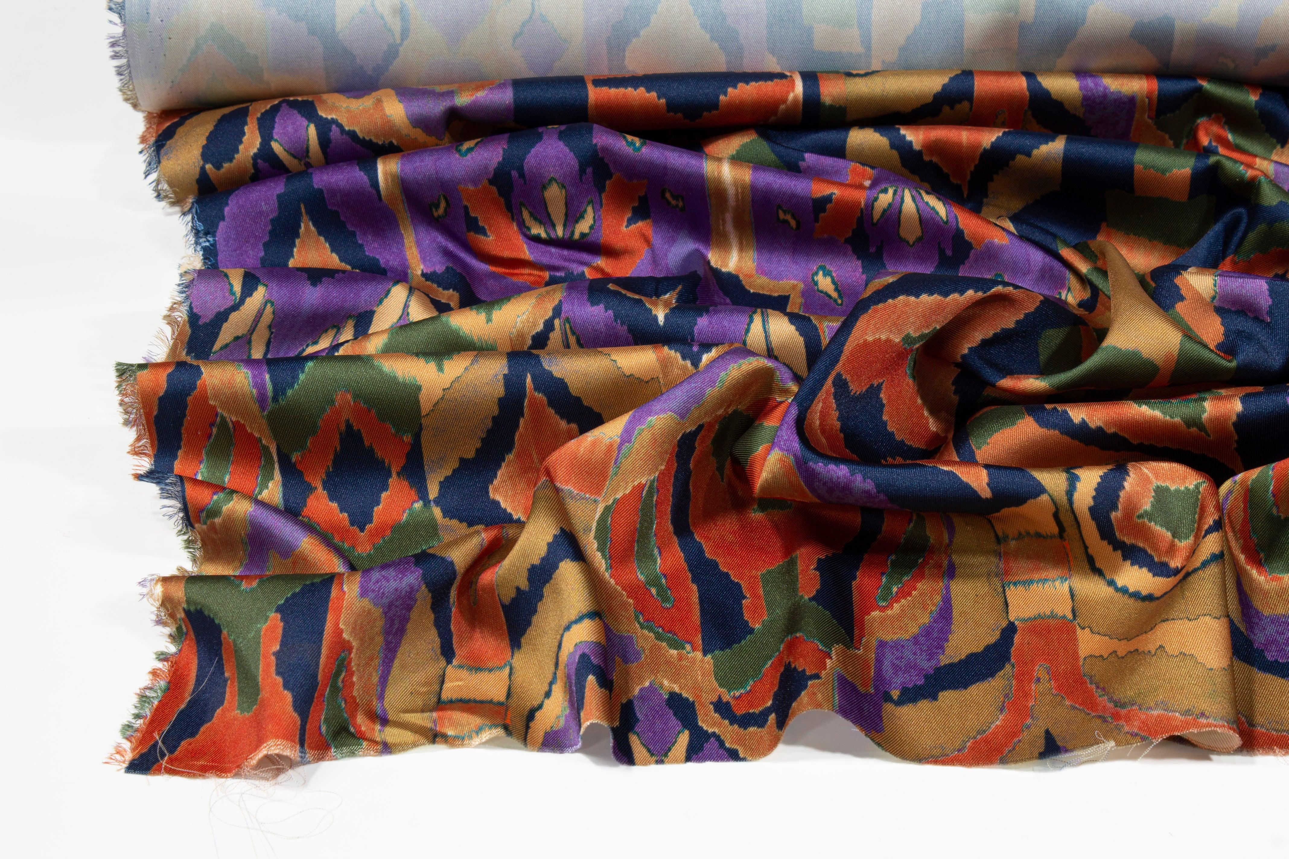 Multicolor Italian Acetate Charmeuse - Prime Fabrics