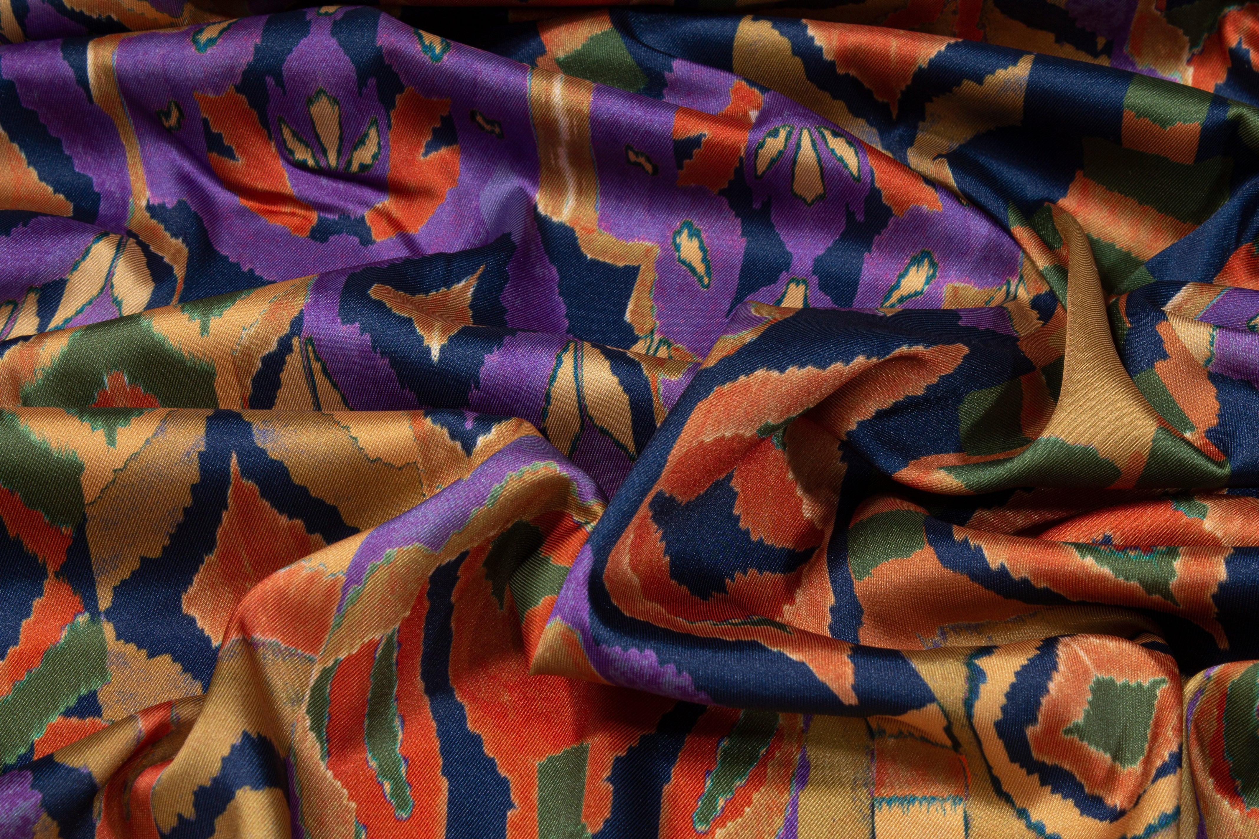 Multicolor Italian Acetate Charmeuse - Prime Fabrics
