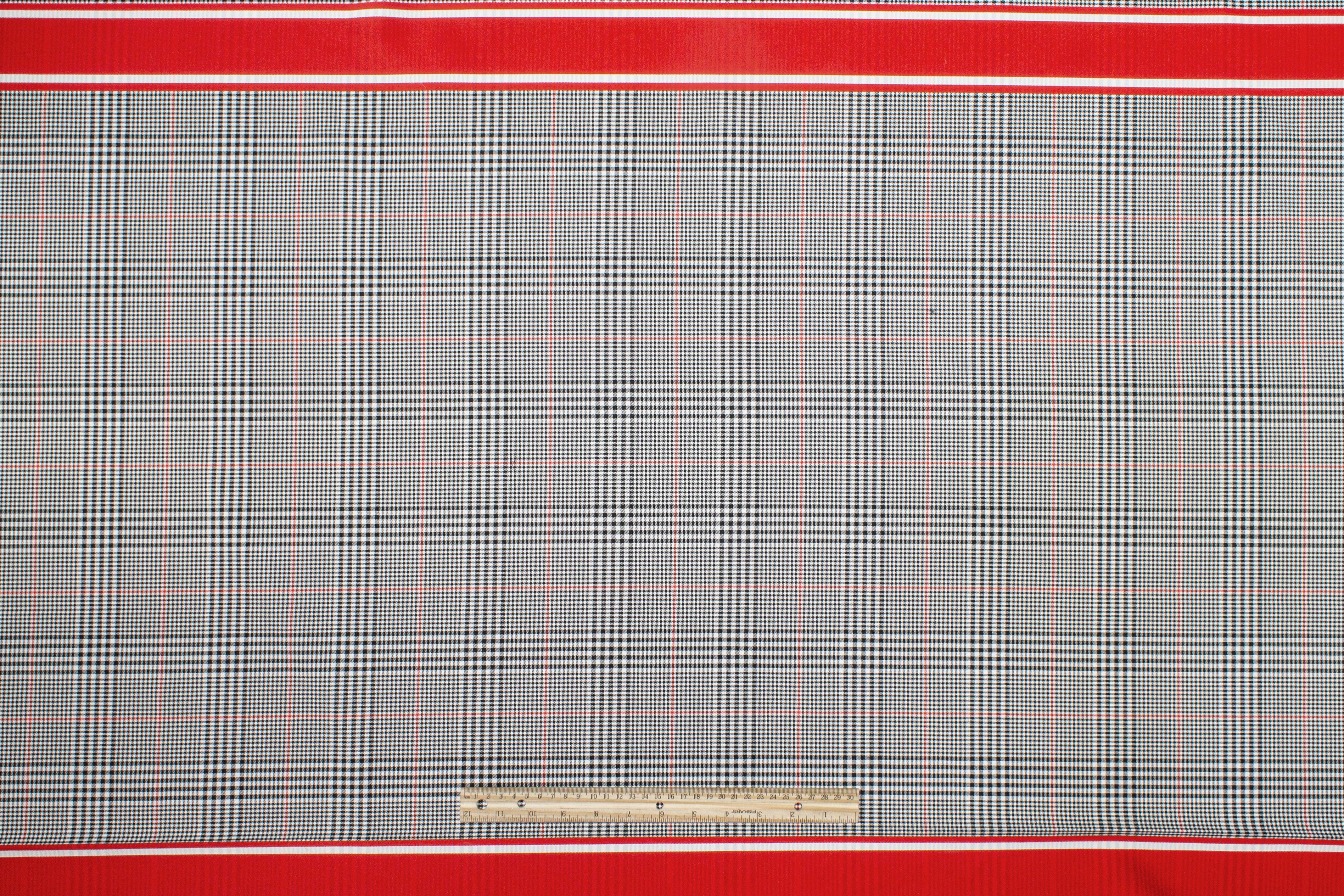 Glen Check Twill Panel - Prime Fabrics