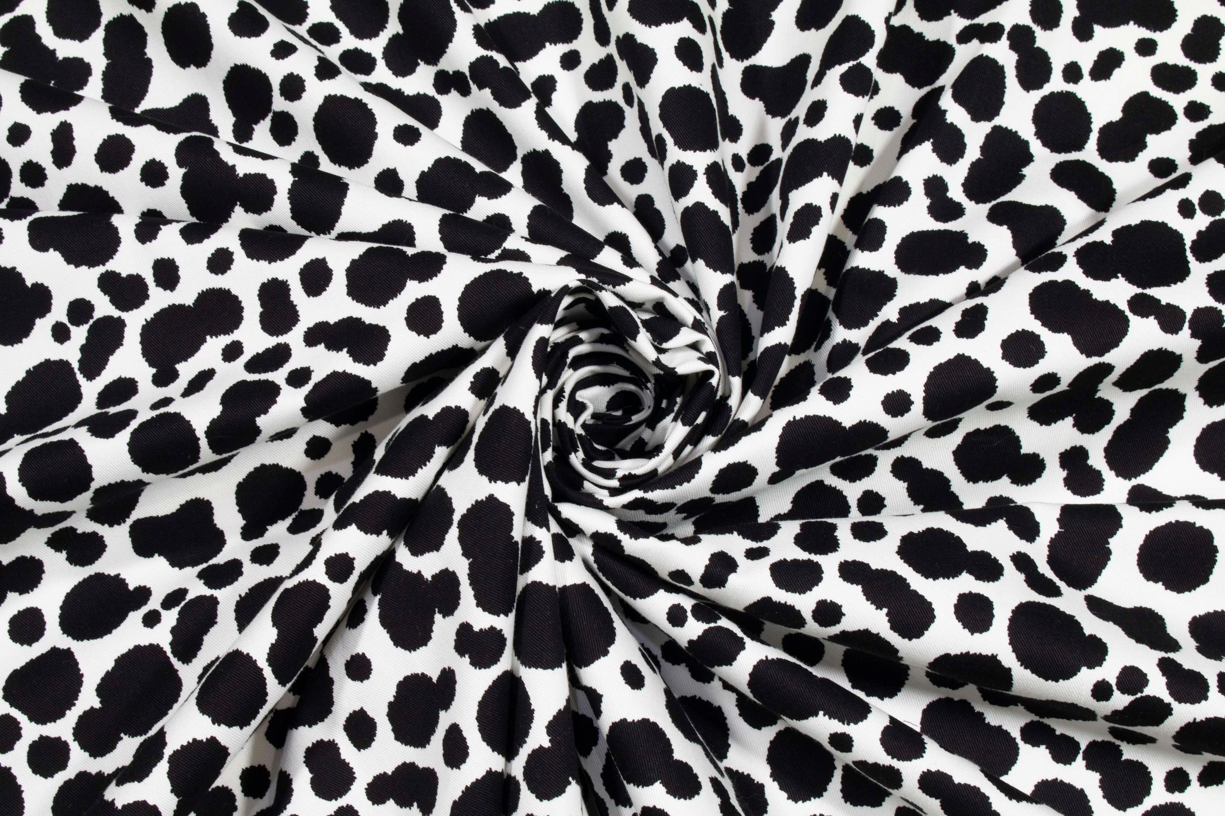 Black and White Cow Print Cotton - Prime Fabrics