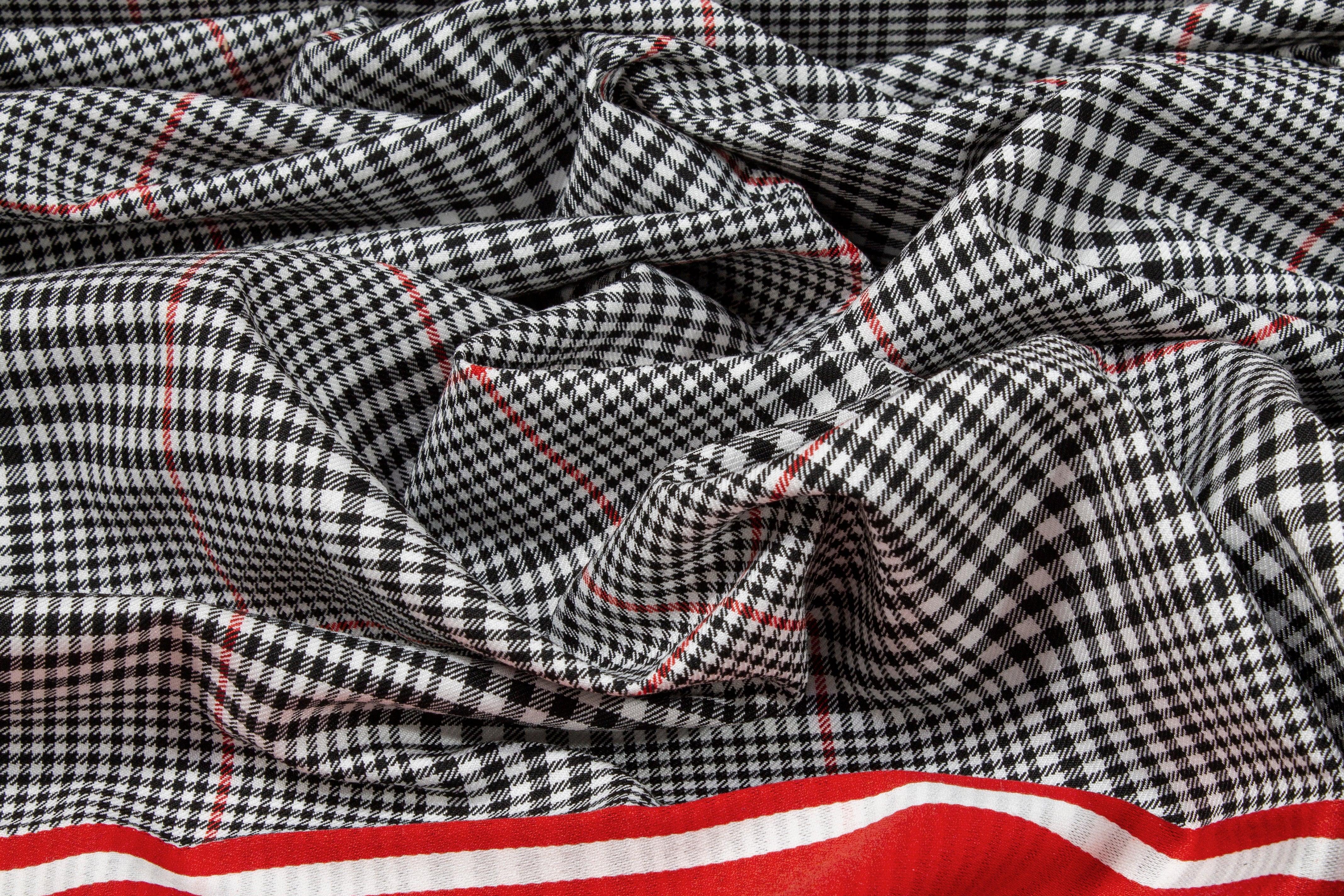 Glen Check Twill Panel - Prime Fabrics