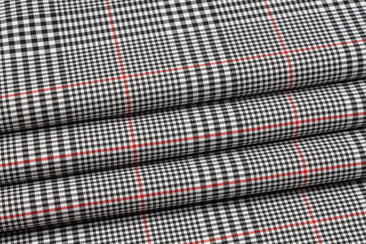 Glen Check Twill Panel - Prime Fabrics