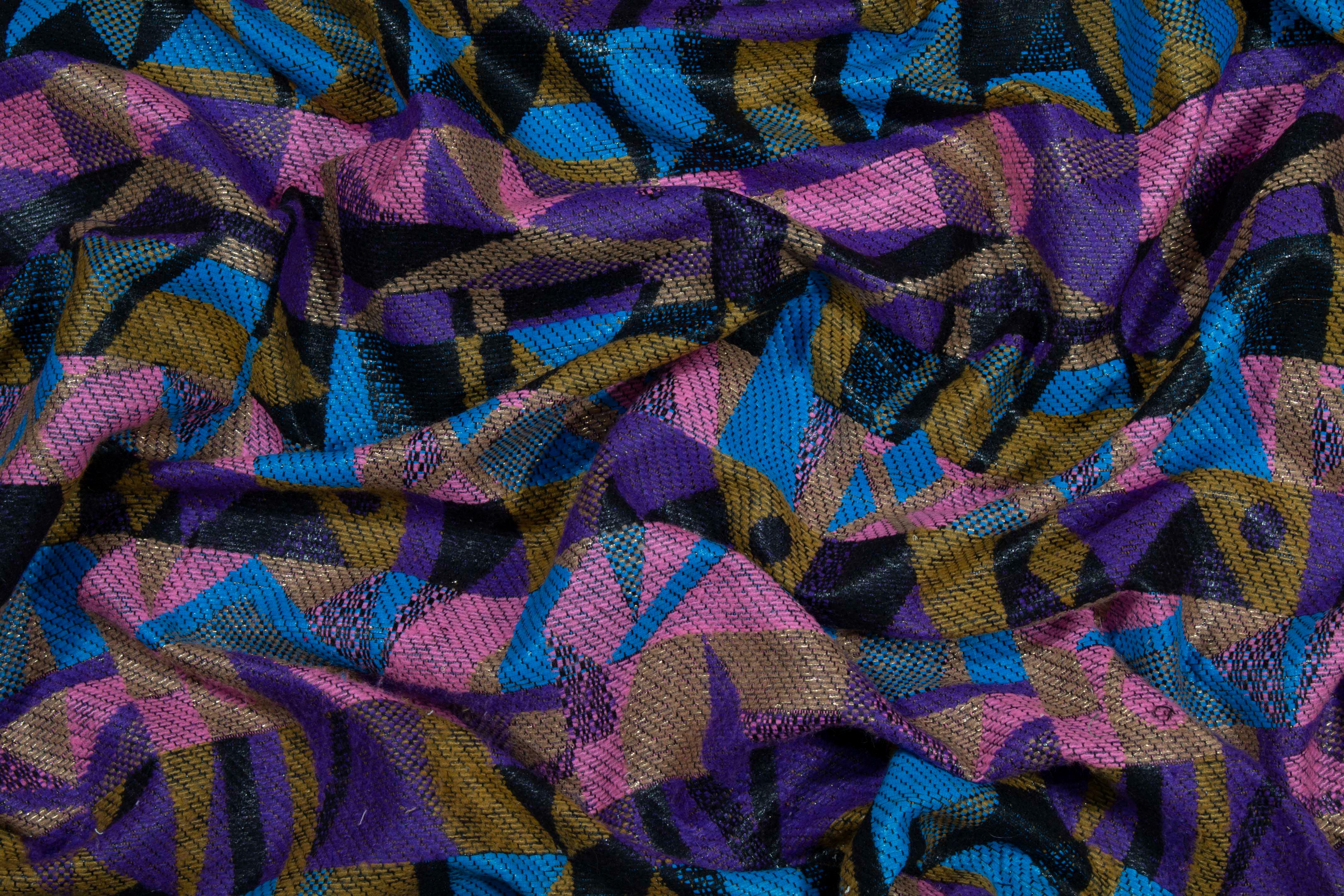 Multicolor Geometric Jacquard - Prime Fabrics