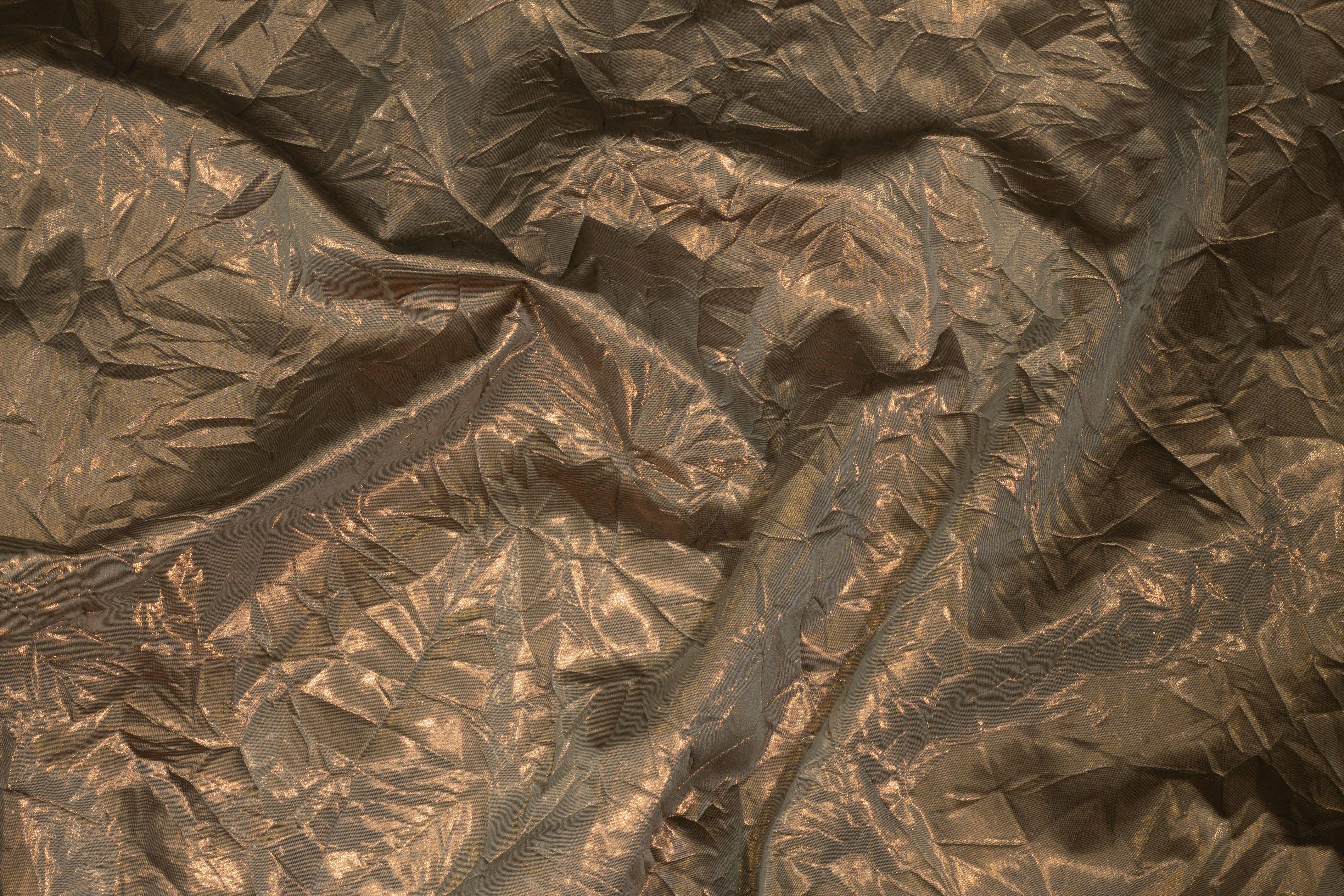 Crushed Metallic Shimmery Cotton Backed Satin - Prime Fabrics