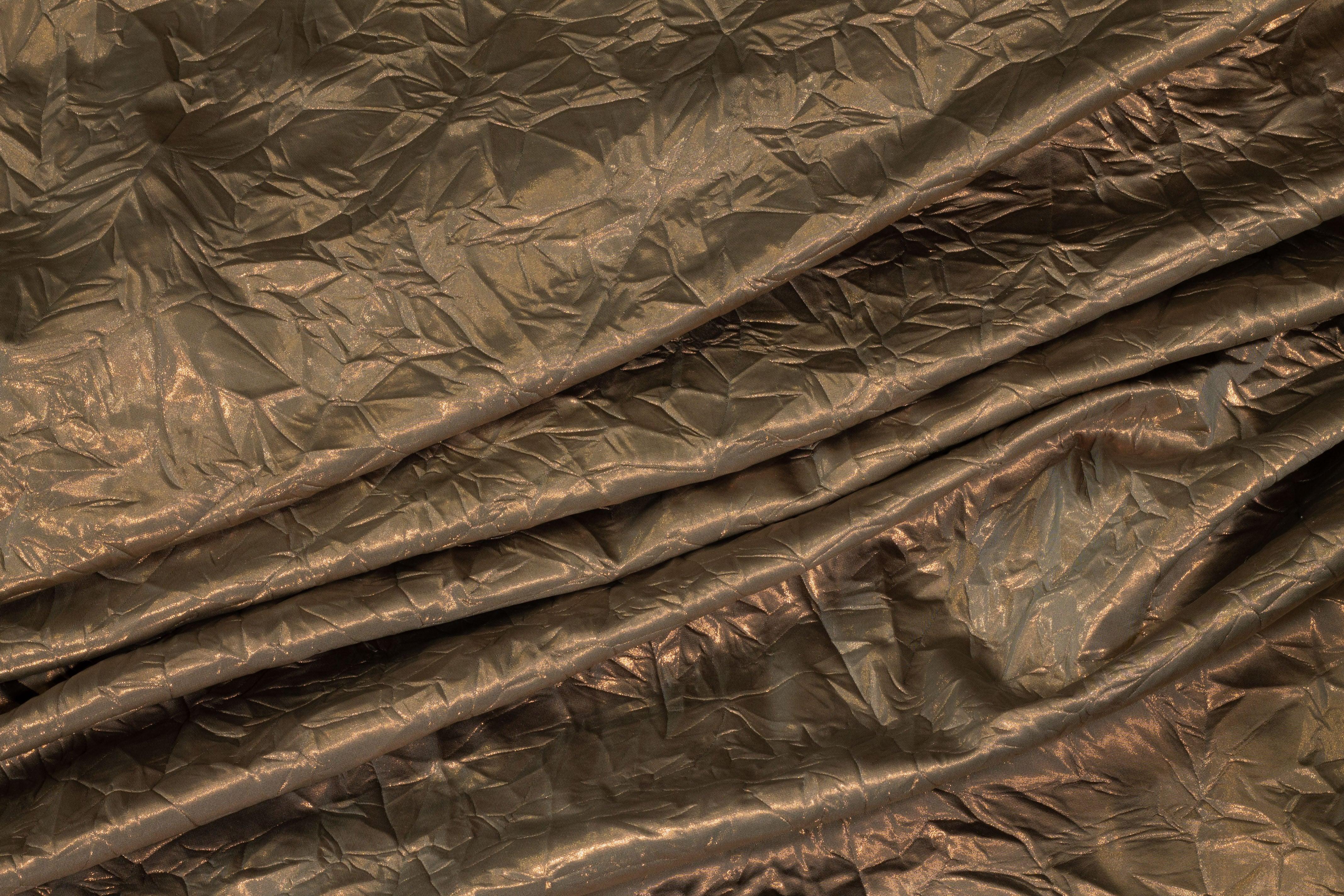 Crushed Metallic Shimmery Cotton Backed Satin - Prime Fabrics