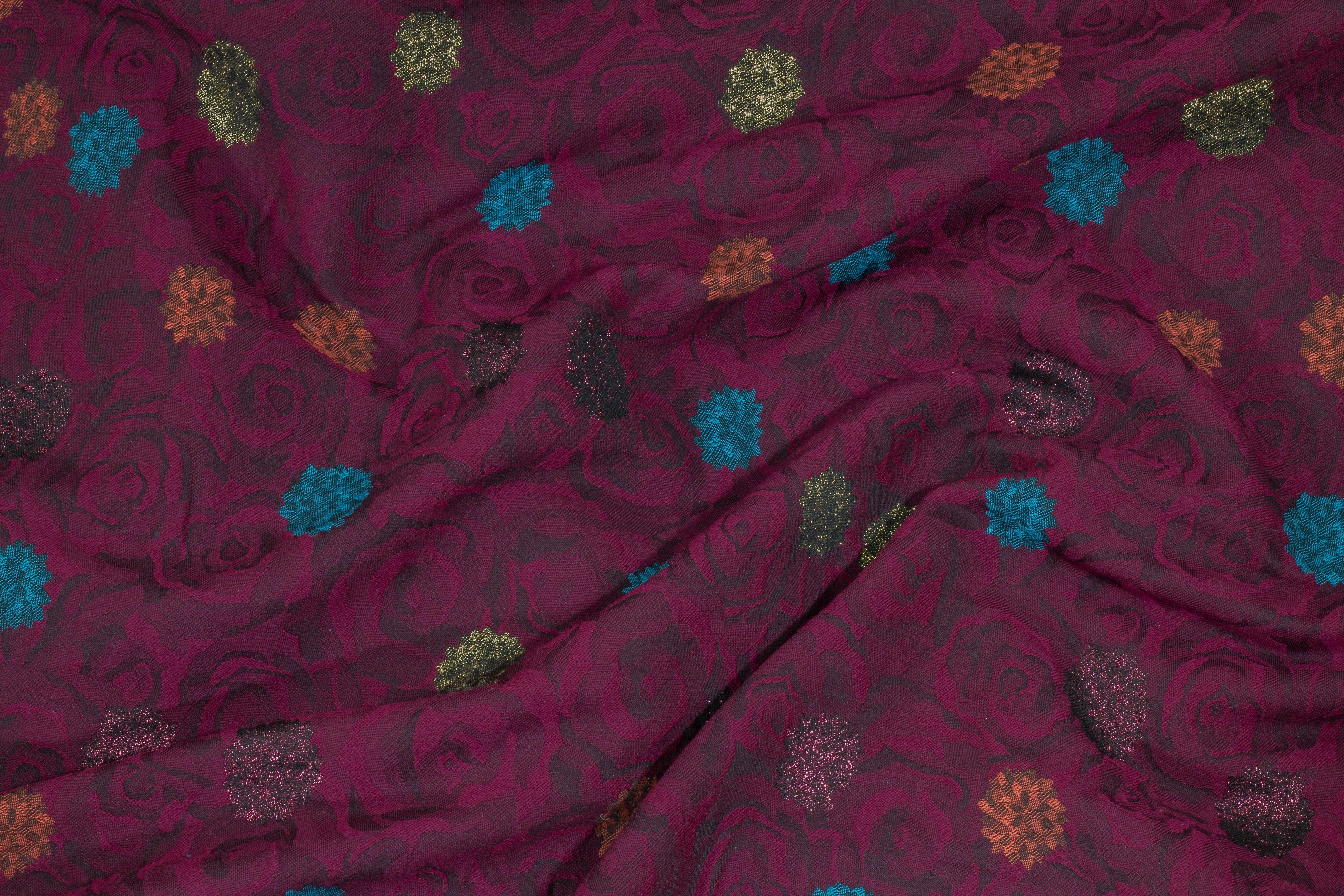 Multicolor Metallic Floral French Jacquard - Prime Fabrics