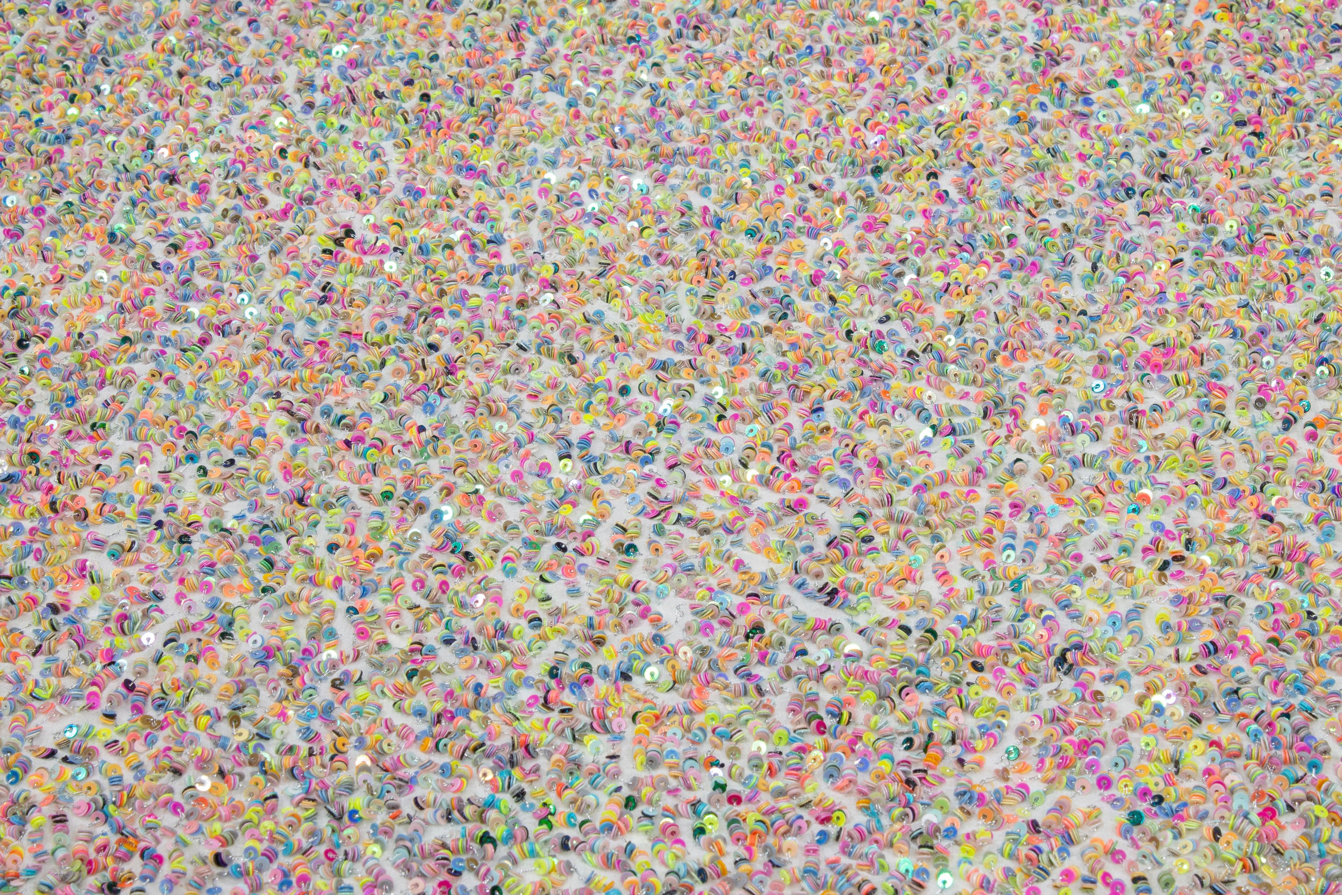 Handmade Sequined Georgette - Multicolor - Prime Fabrics