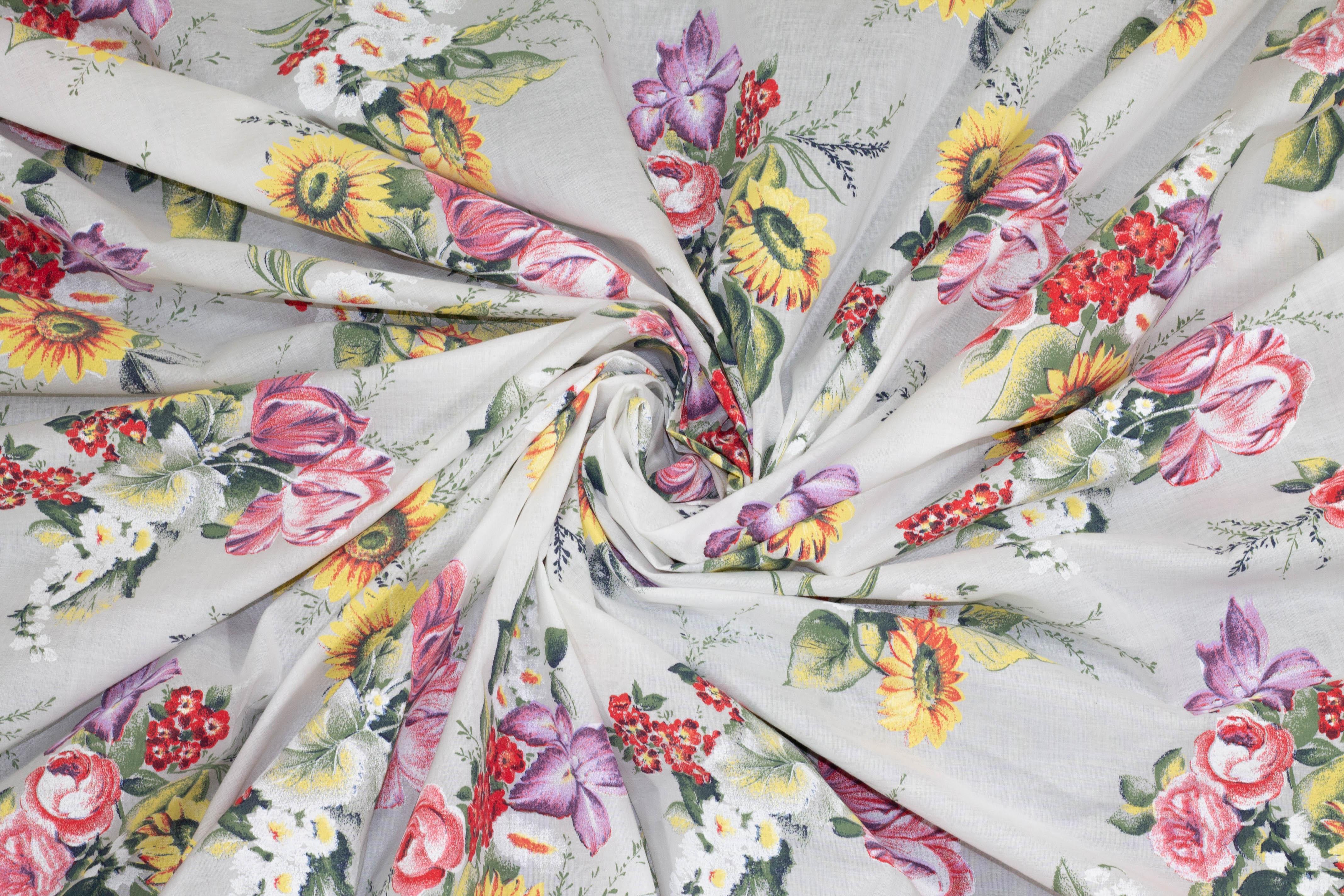 Multicolor Floral Lightweight Cotton - Prime Fabrics