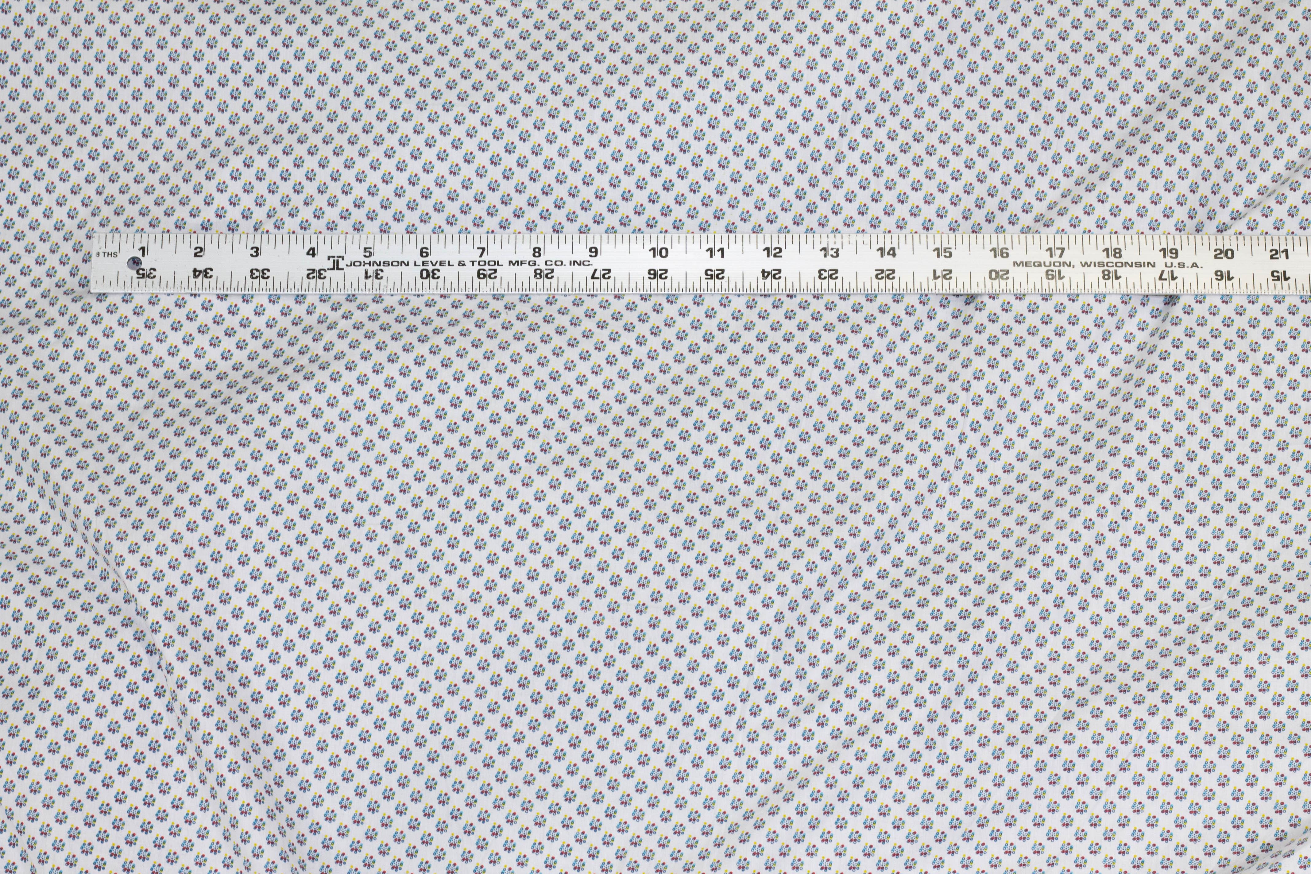 White Ditsy Floral Cotton - Prime Fabrics