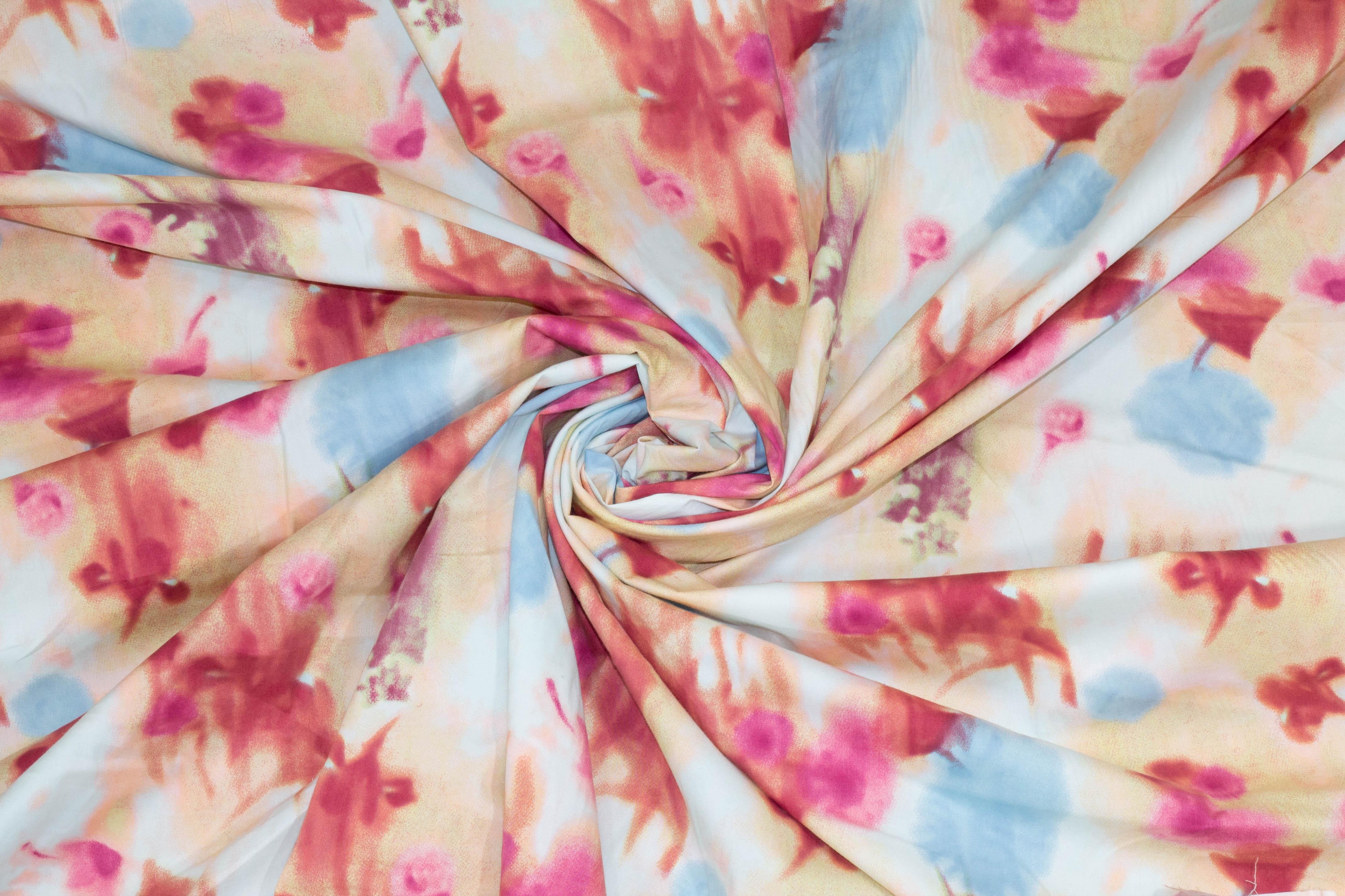 Multicolor Tie-Dye Stretch Cotton - Prime Fabrics