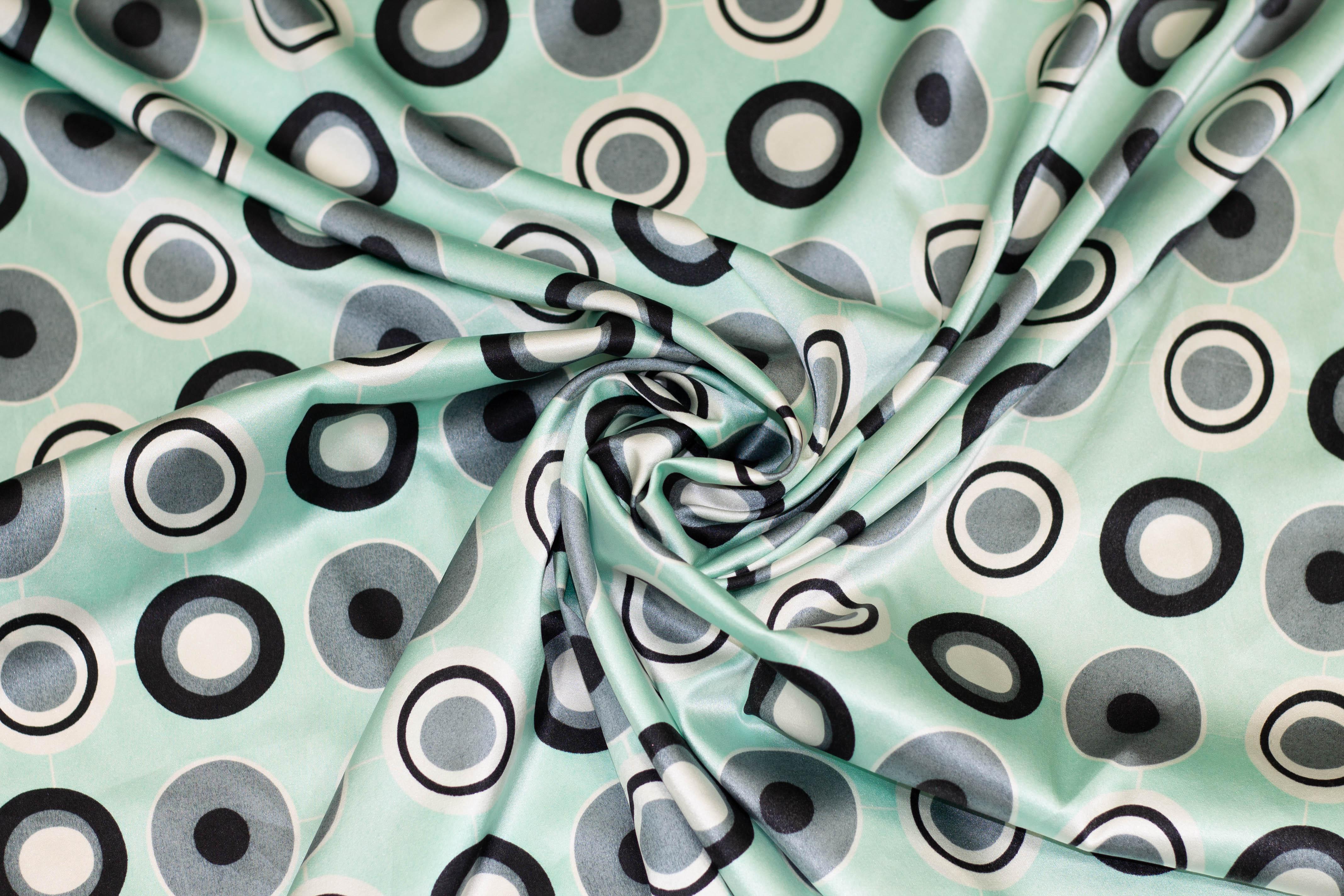 Tiffany Blue Stretch Silk Charmeuse - Prime Fabrics