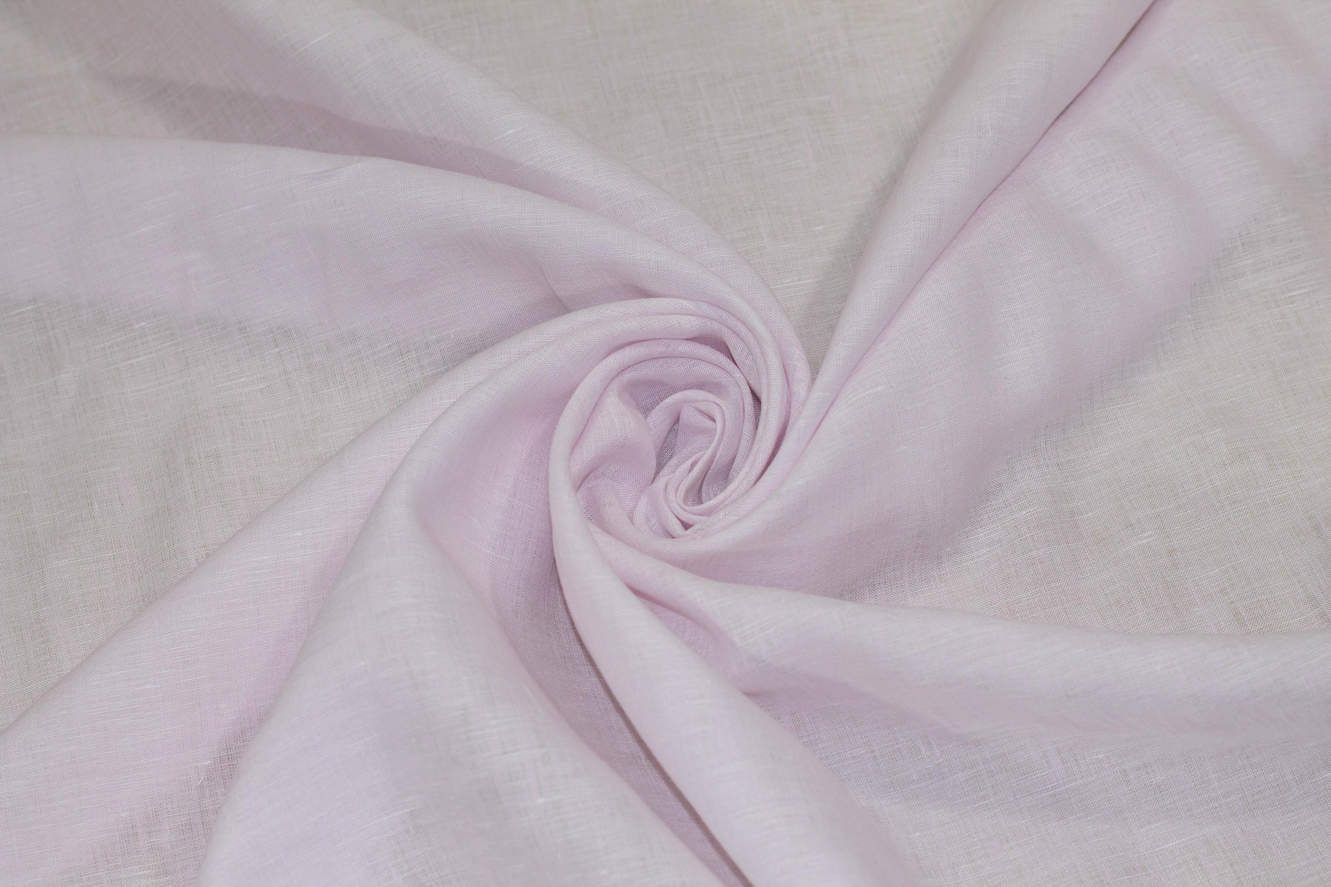Whisper Pink Handkerchief Italian Linen - Prime Fabrics