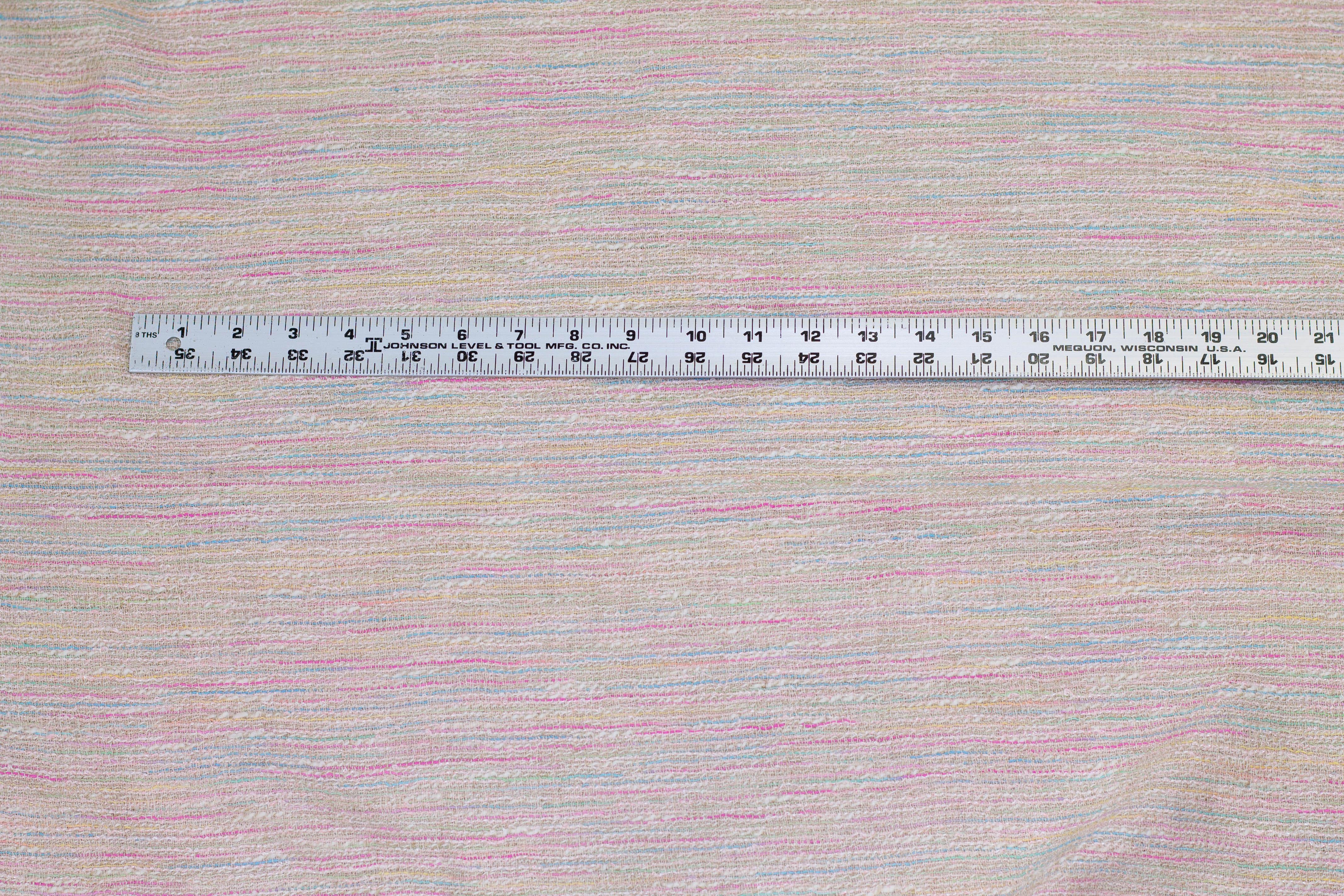 Multicolor Blush Tone Italian Cotton and Linen Blend - Prime Fabrics