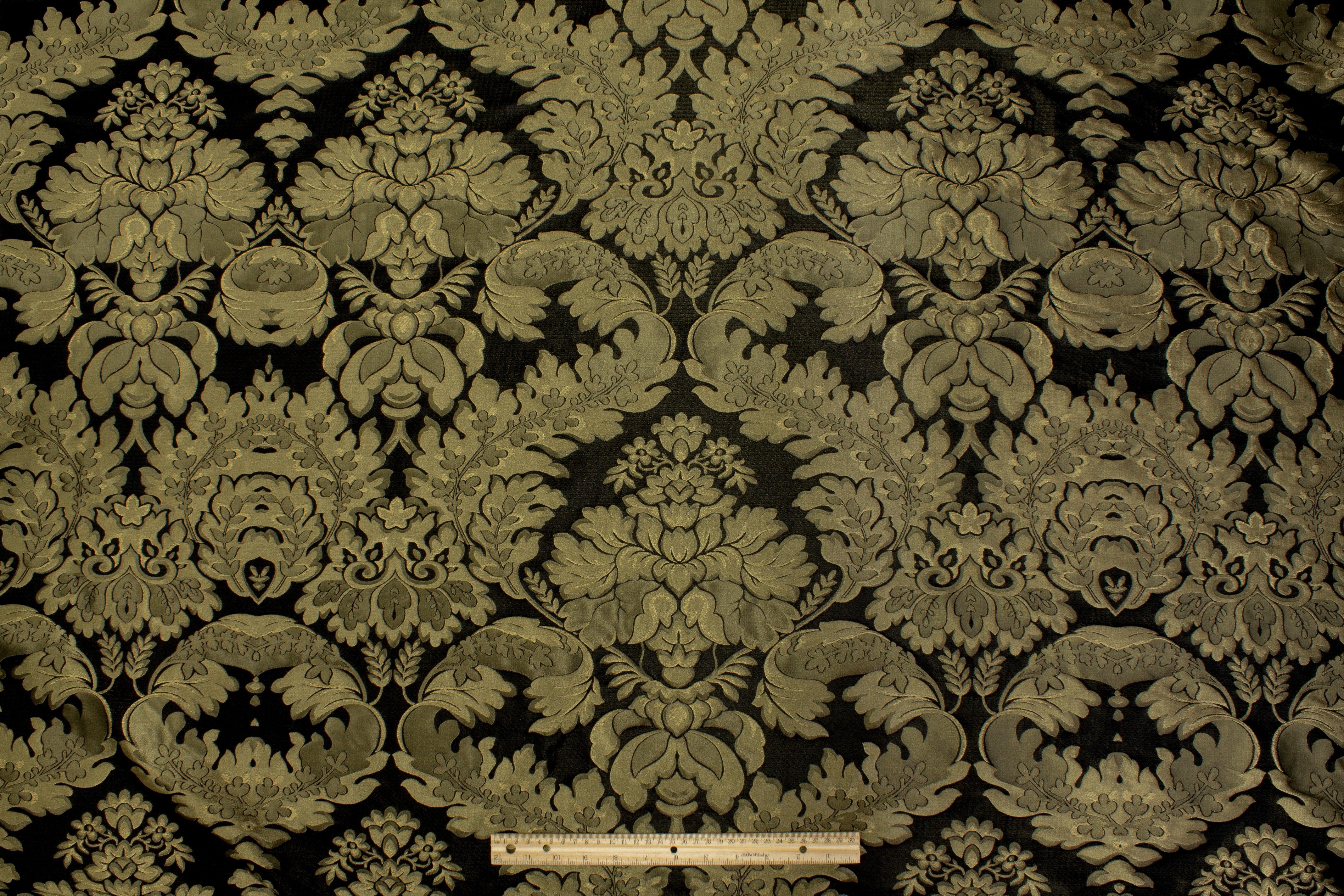 Damask Brocade - Antique Gold - Prime Fabrics