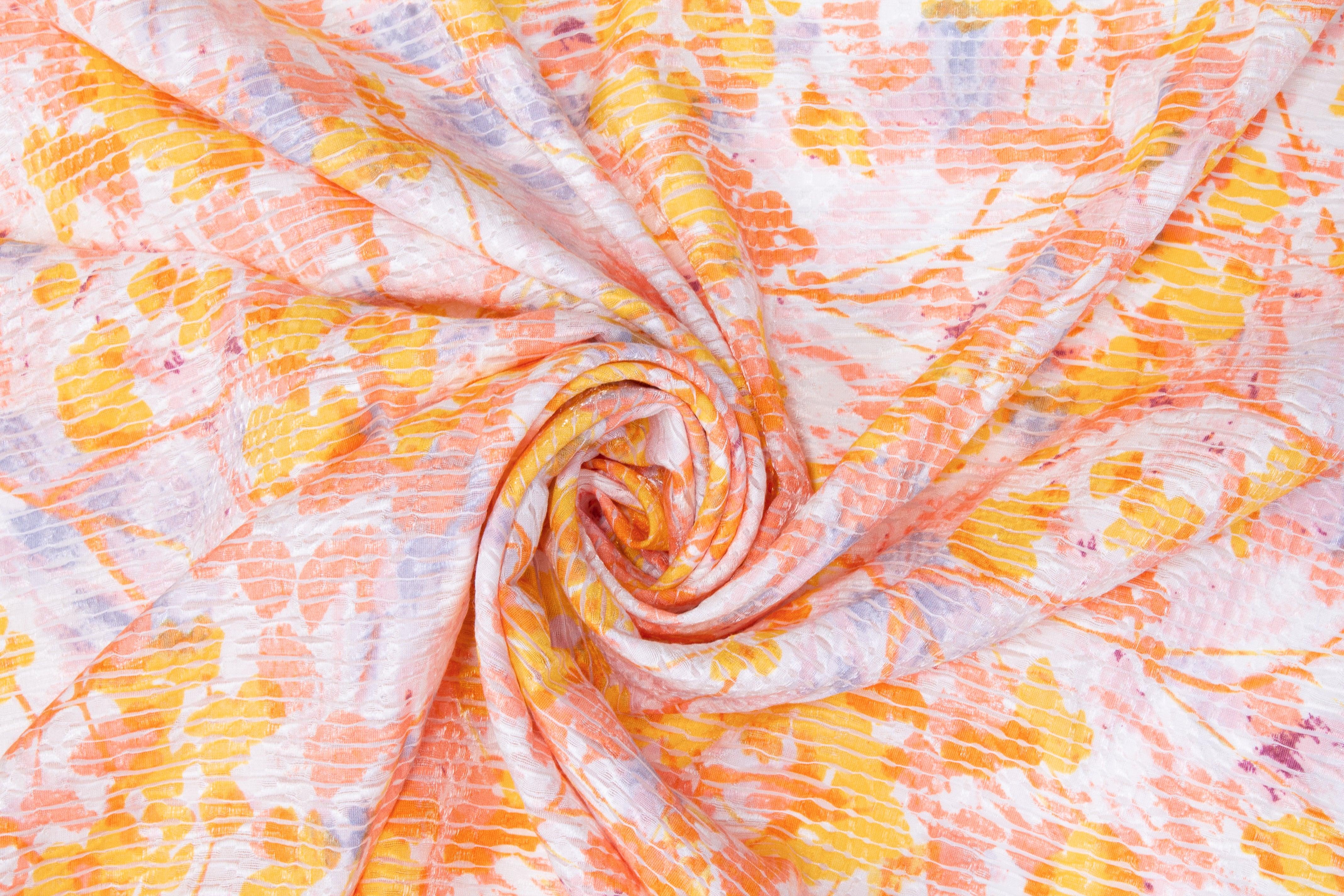 Printed Crushed Viscose Sheer - Multicolor - Prime Fabrics