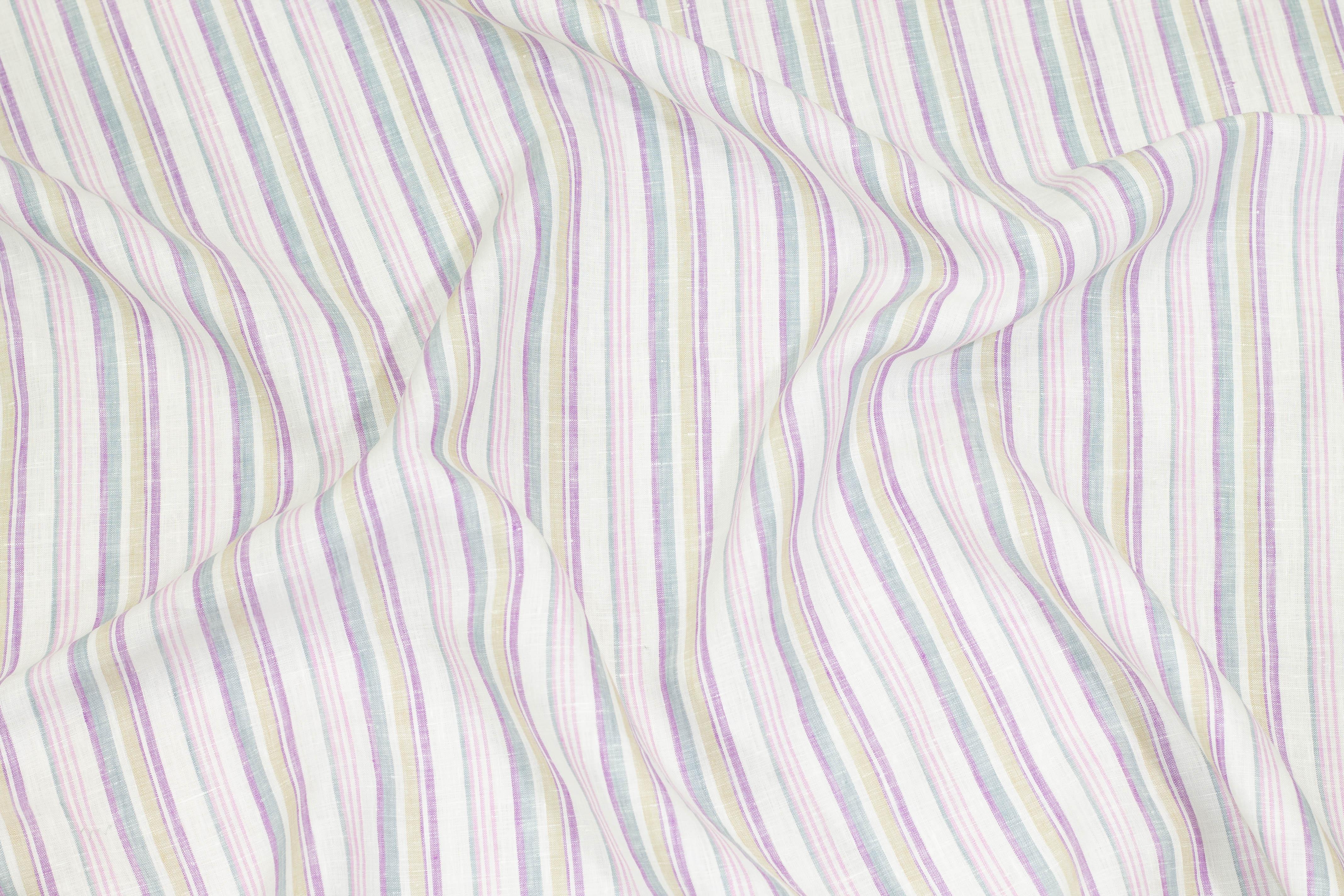 Multicolor Striped Linen - Prime Fabrics