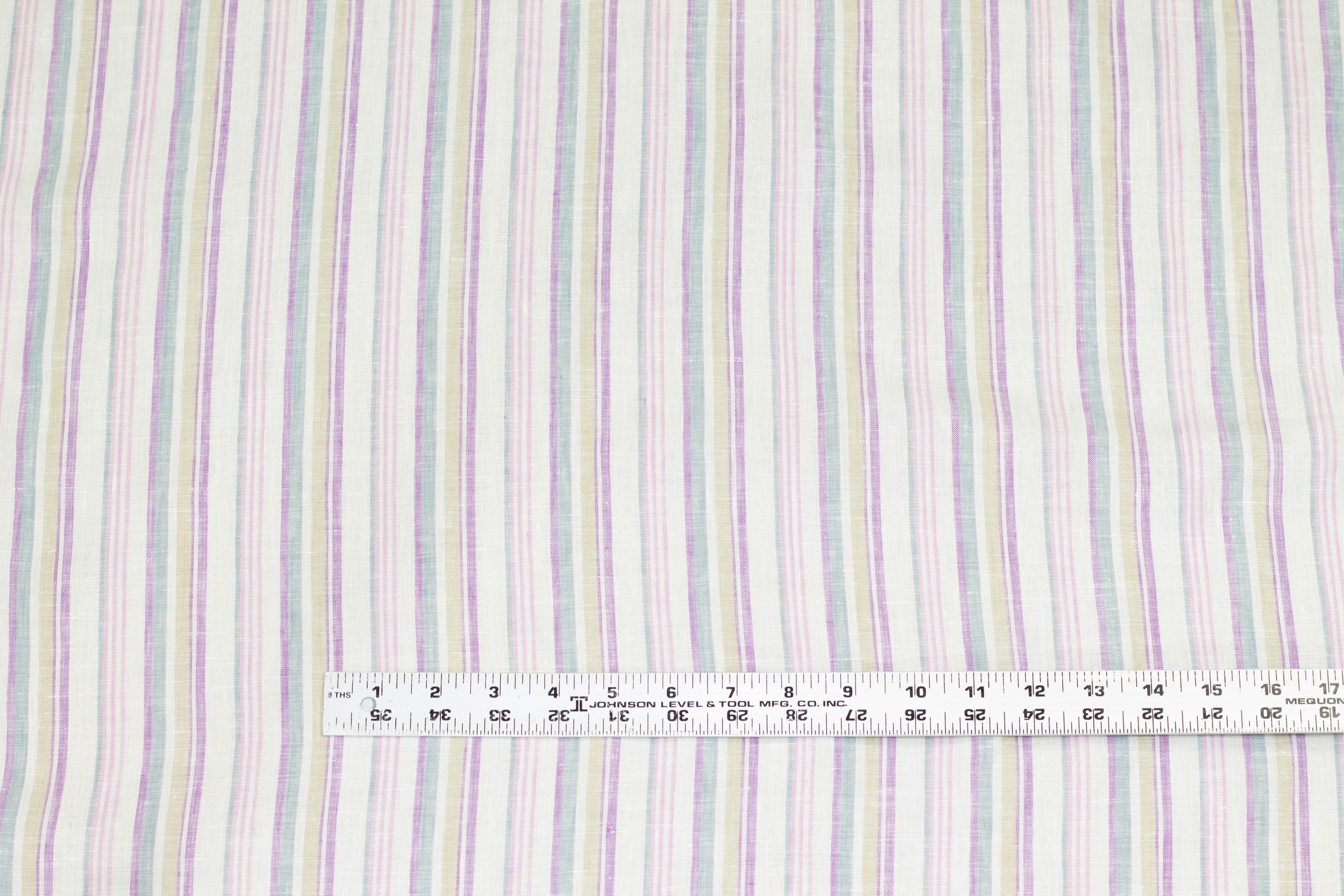 Multicolor Striped Linen - Prime Fabrics