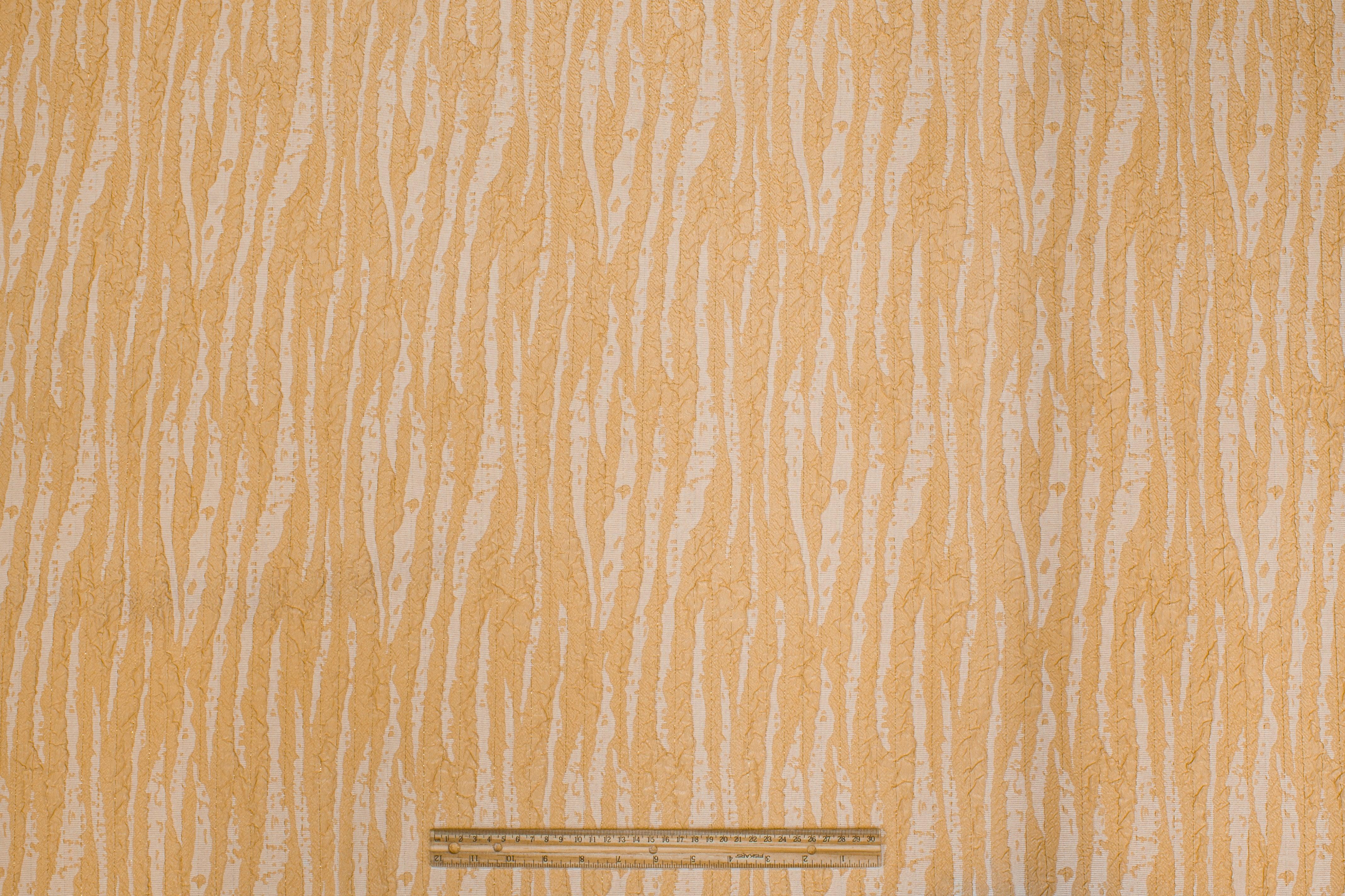 Zebra Design Brocade - Light Peach - Prime Fabrics