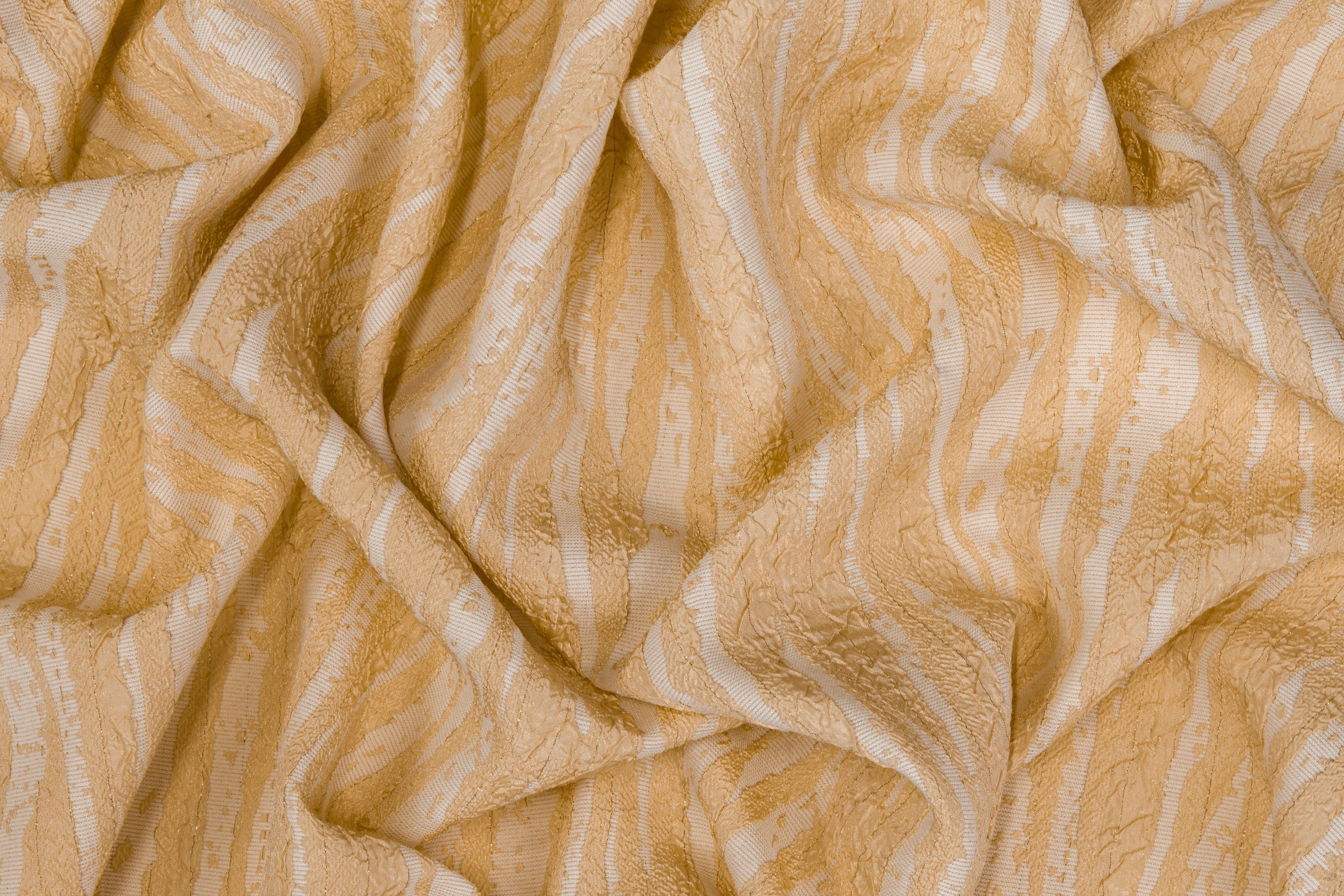 Zebra Design Brocade - Light Peach - Prime Fabrics