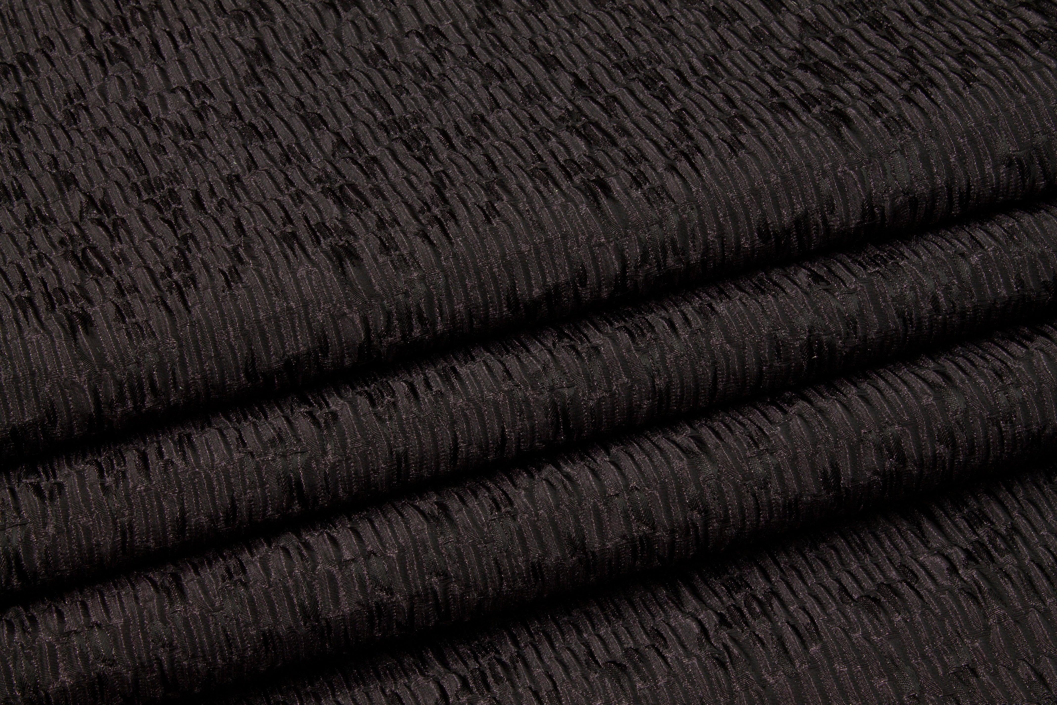 Crushed Brocade - Dark Eggplant - Prime Fabrics