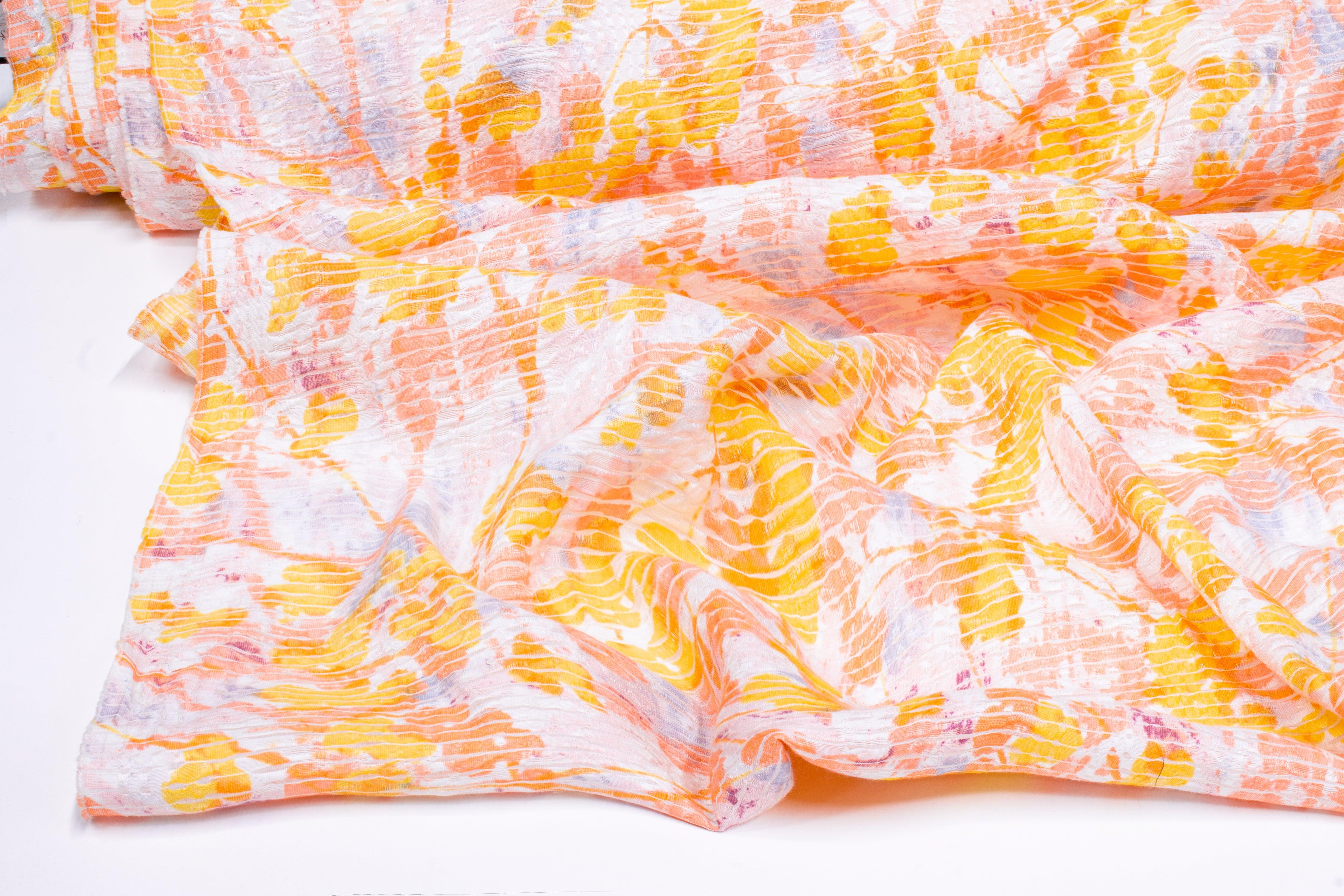 Printed Crushed Viscose Sheer - Multicolor - Prime Fabrics