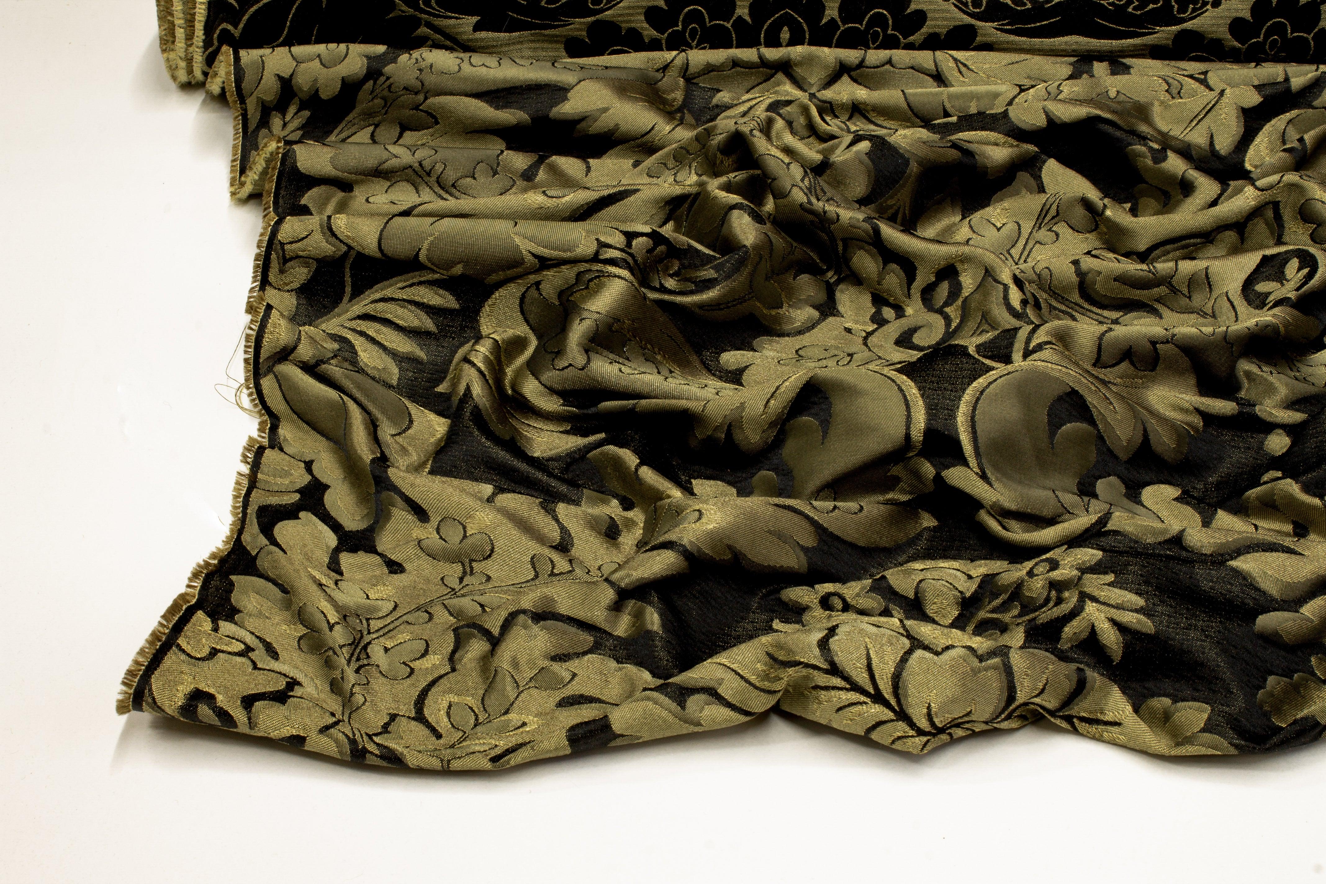 Damask Brocade - Antique Gold - Prime Fabrics