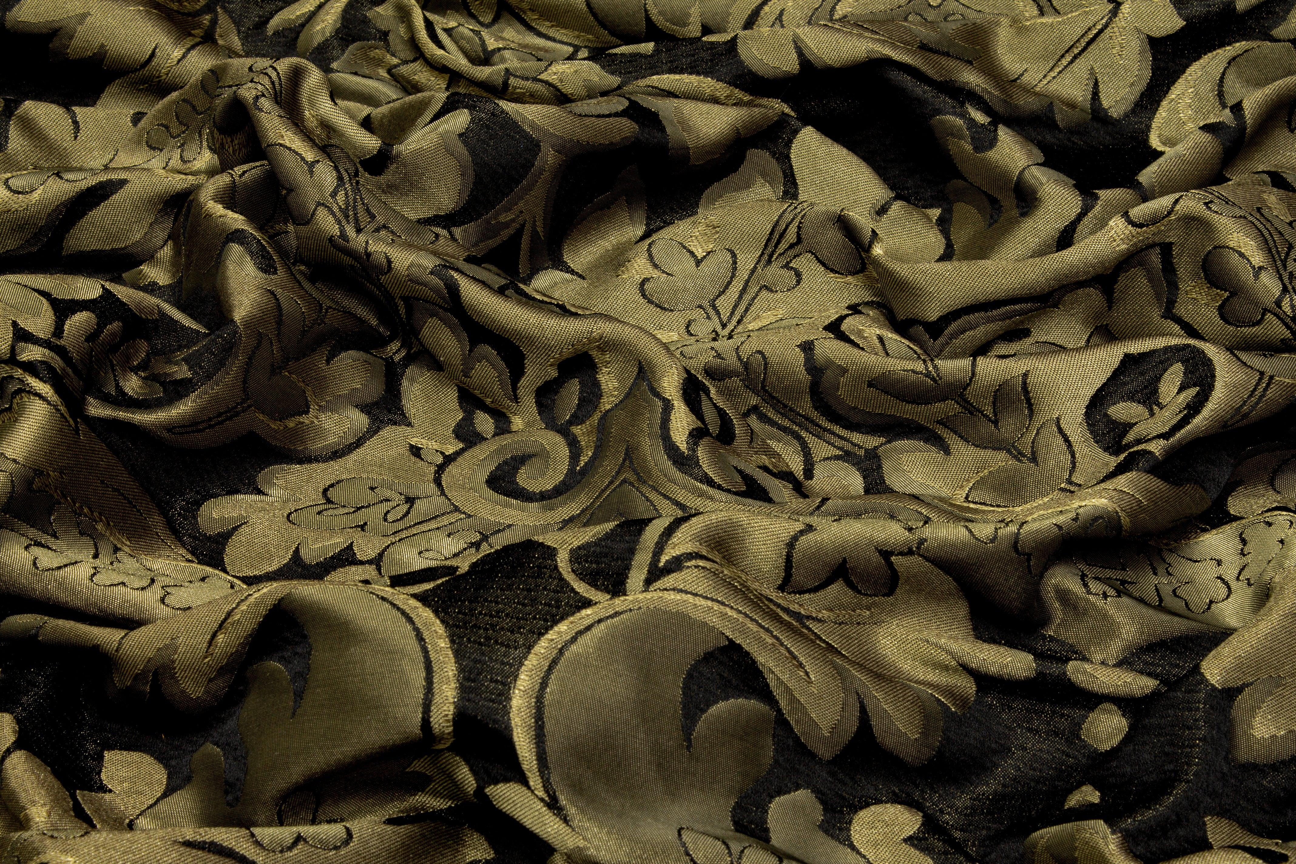 Damask Brocade - Antique Gold - Prime Fabrics