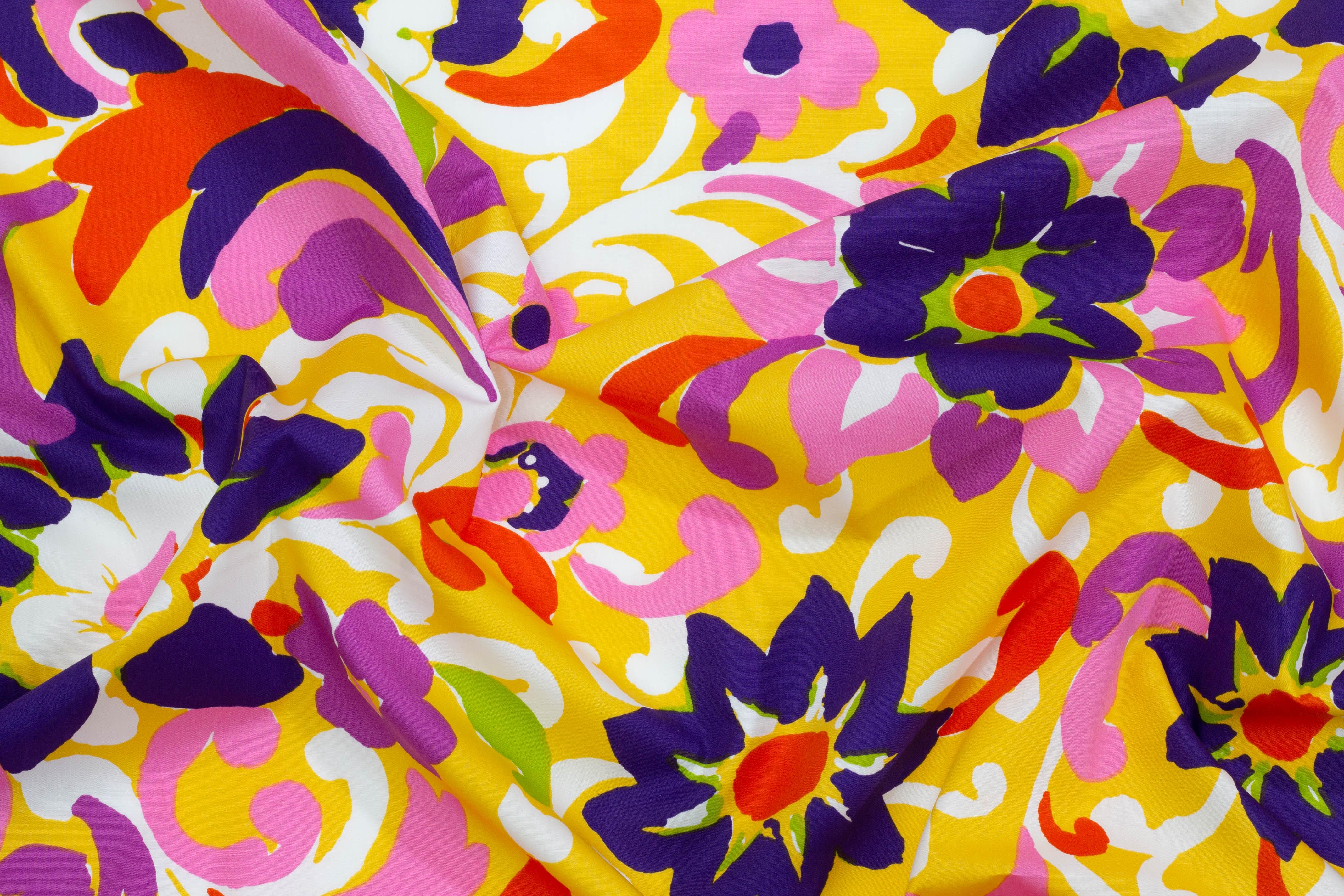 Multicolor Floral Italian Cotton - Prime Fabrics