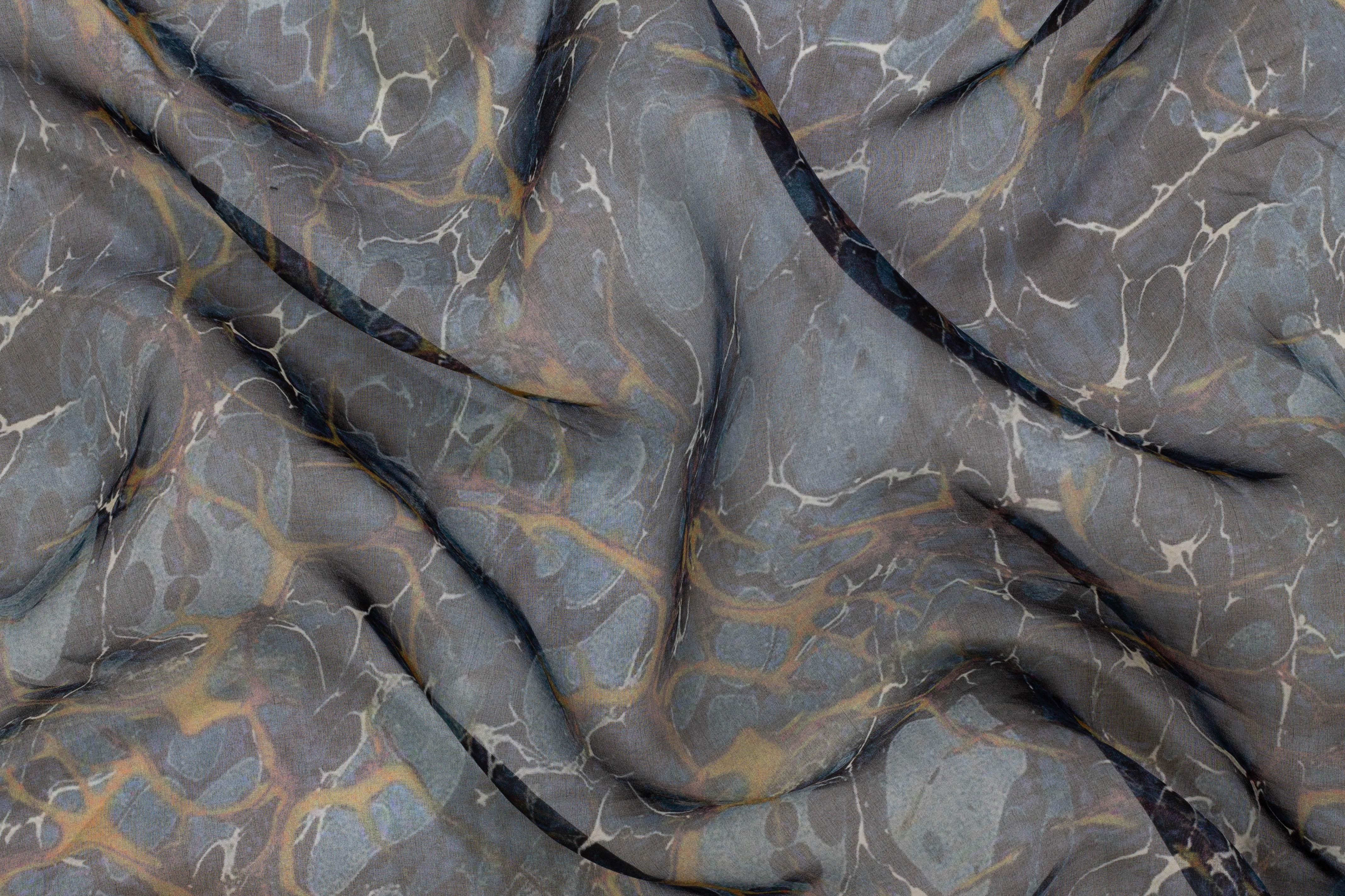 Marble Design Silk Organza - Prime Fabrics