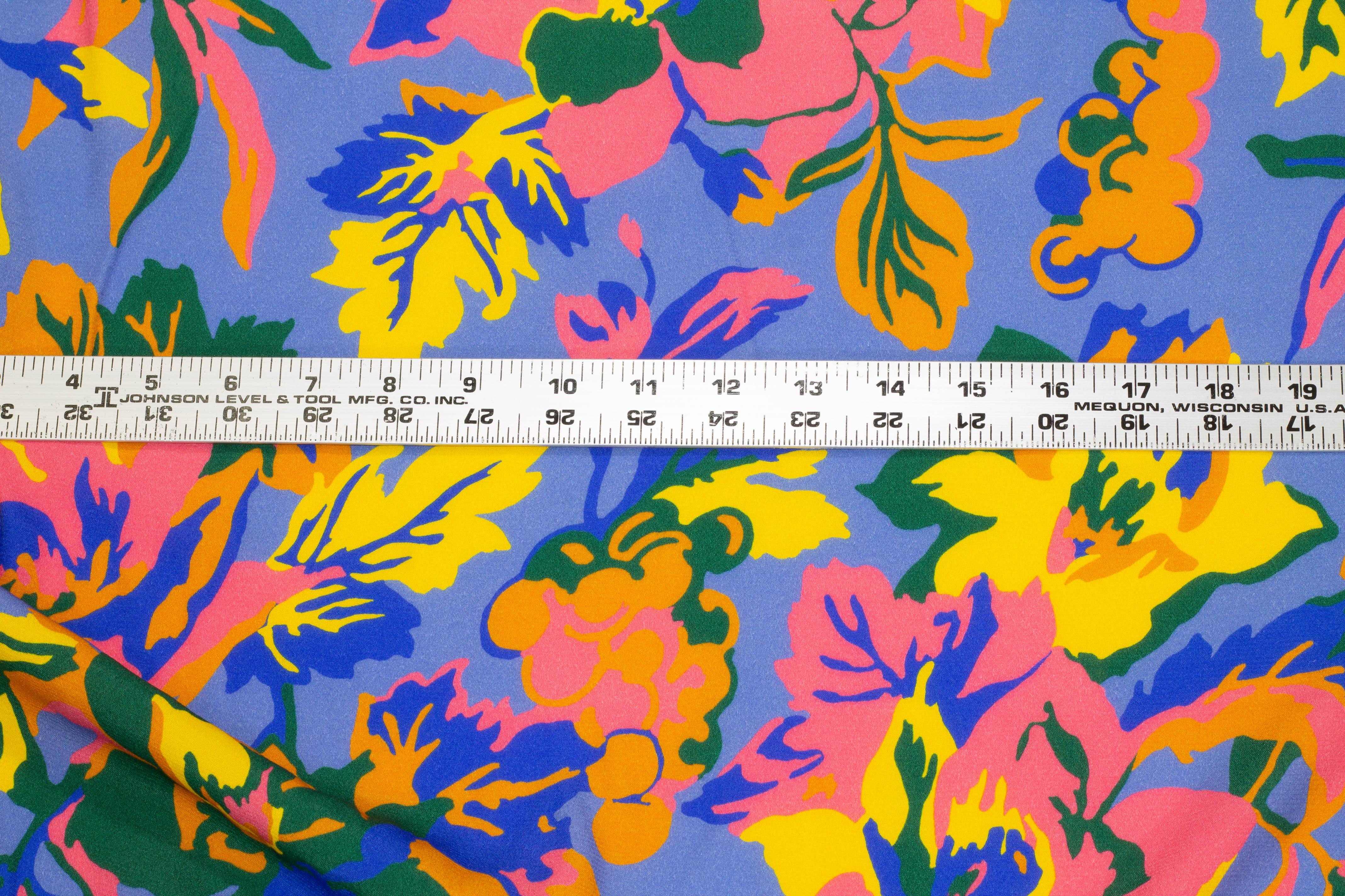 Multicolor Floral Viscose 4-Ply Crepe - Prime Fabrics