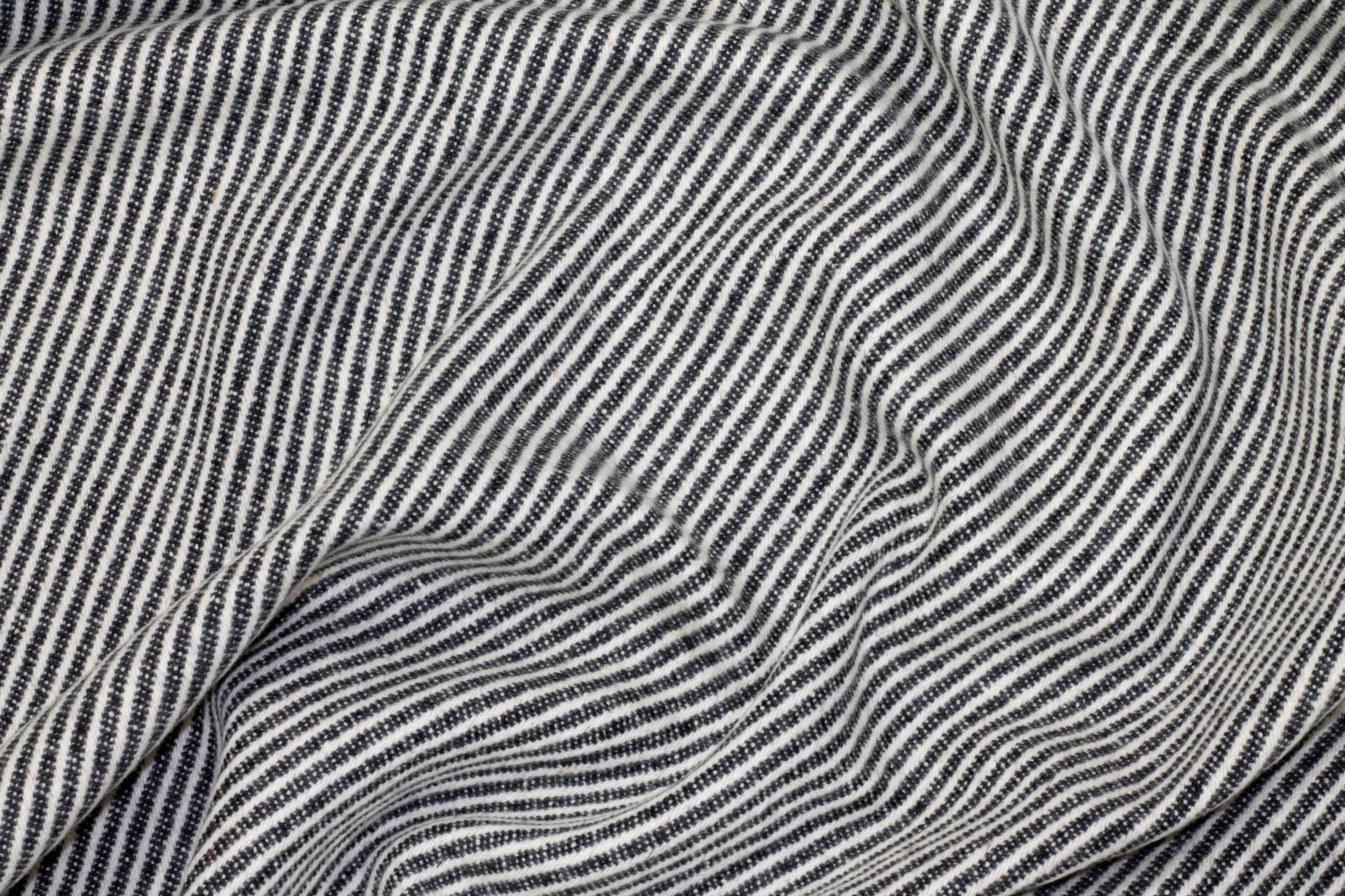 Italian Wool Twill - Black and White - Prime Fabrics