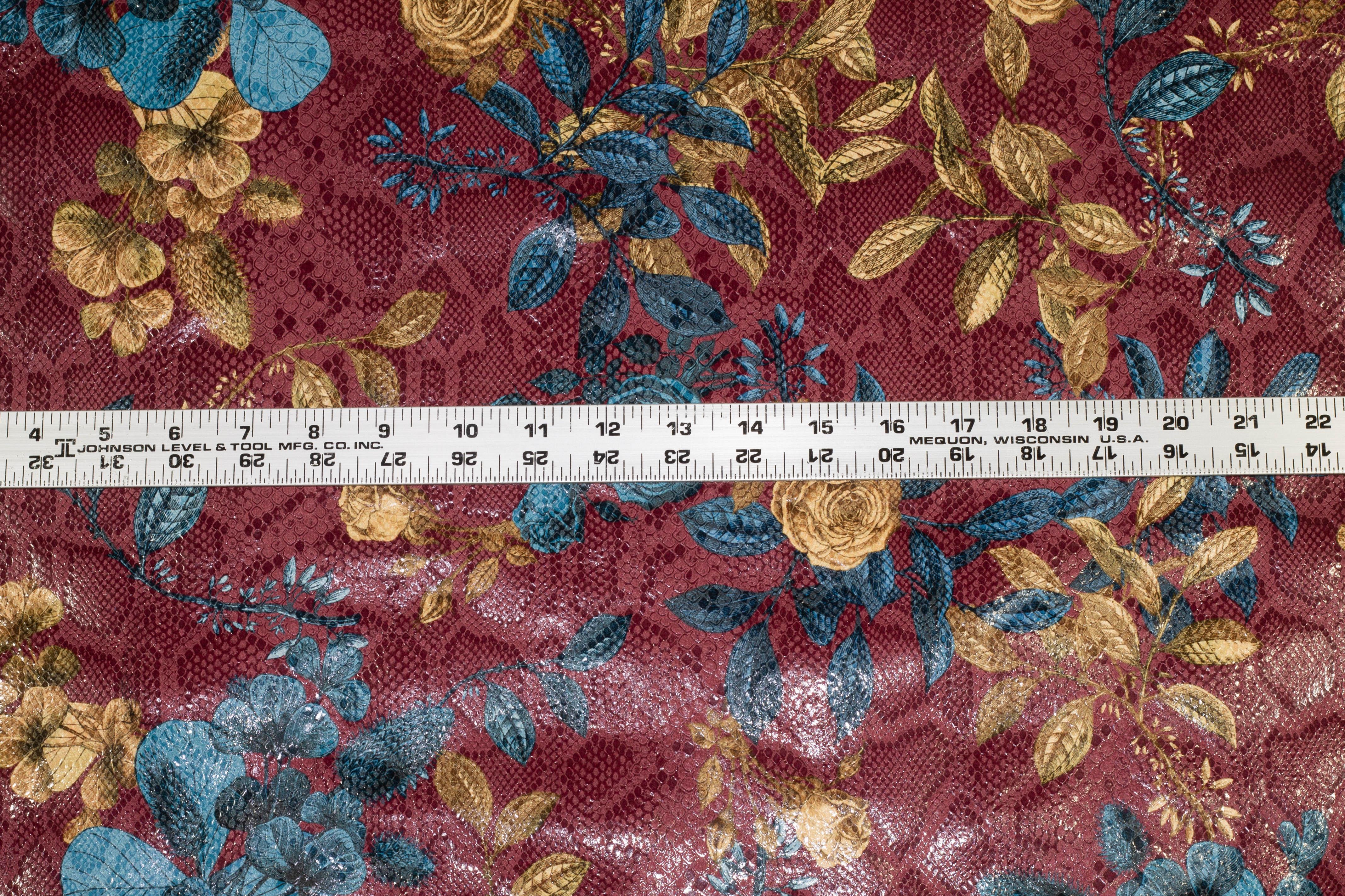 Multicolor Floral Laminated Scuba - Prime Fabrics