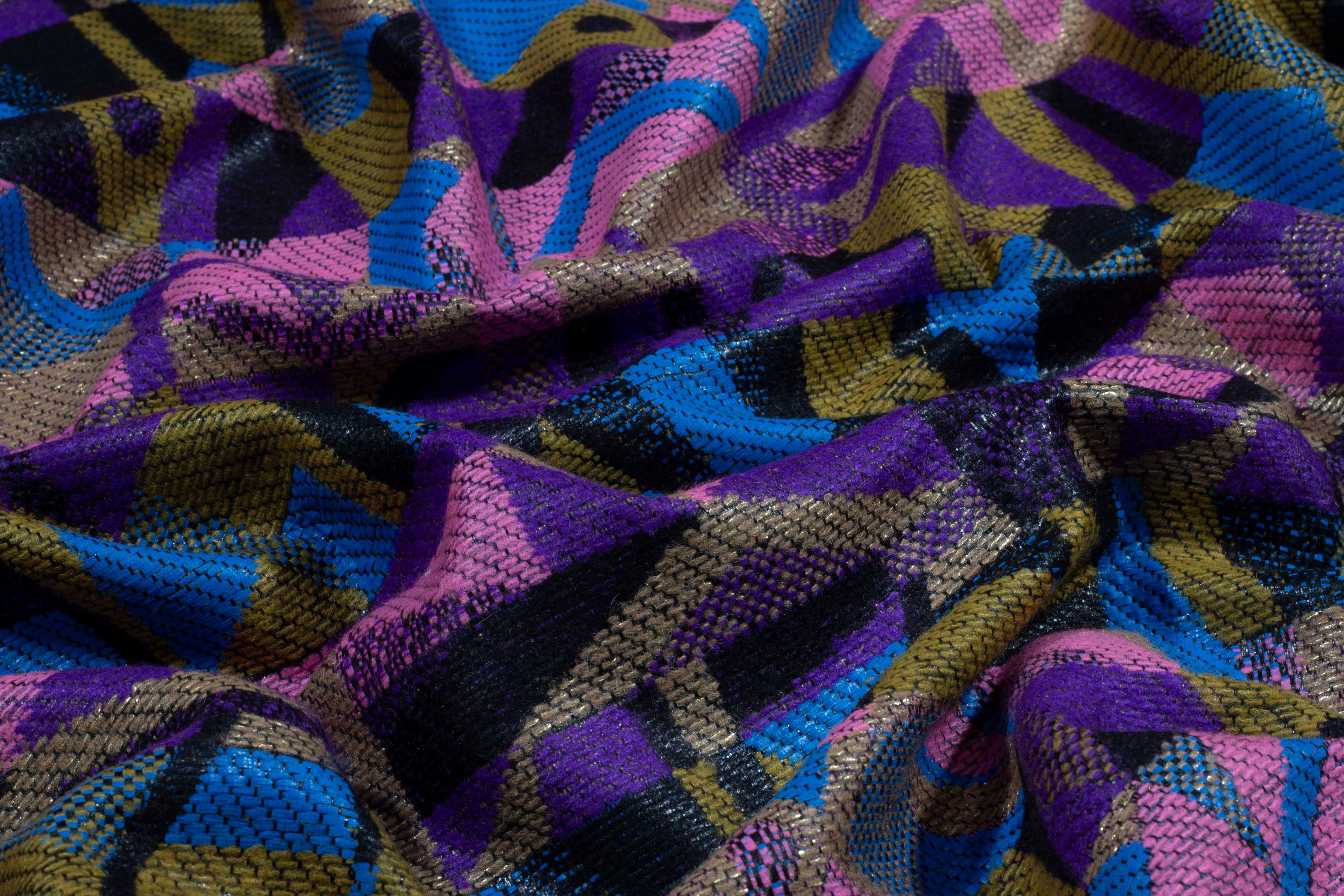 Multicolor Geometric Jacquard - Prime Fabrics