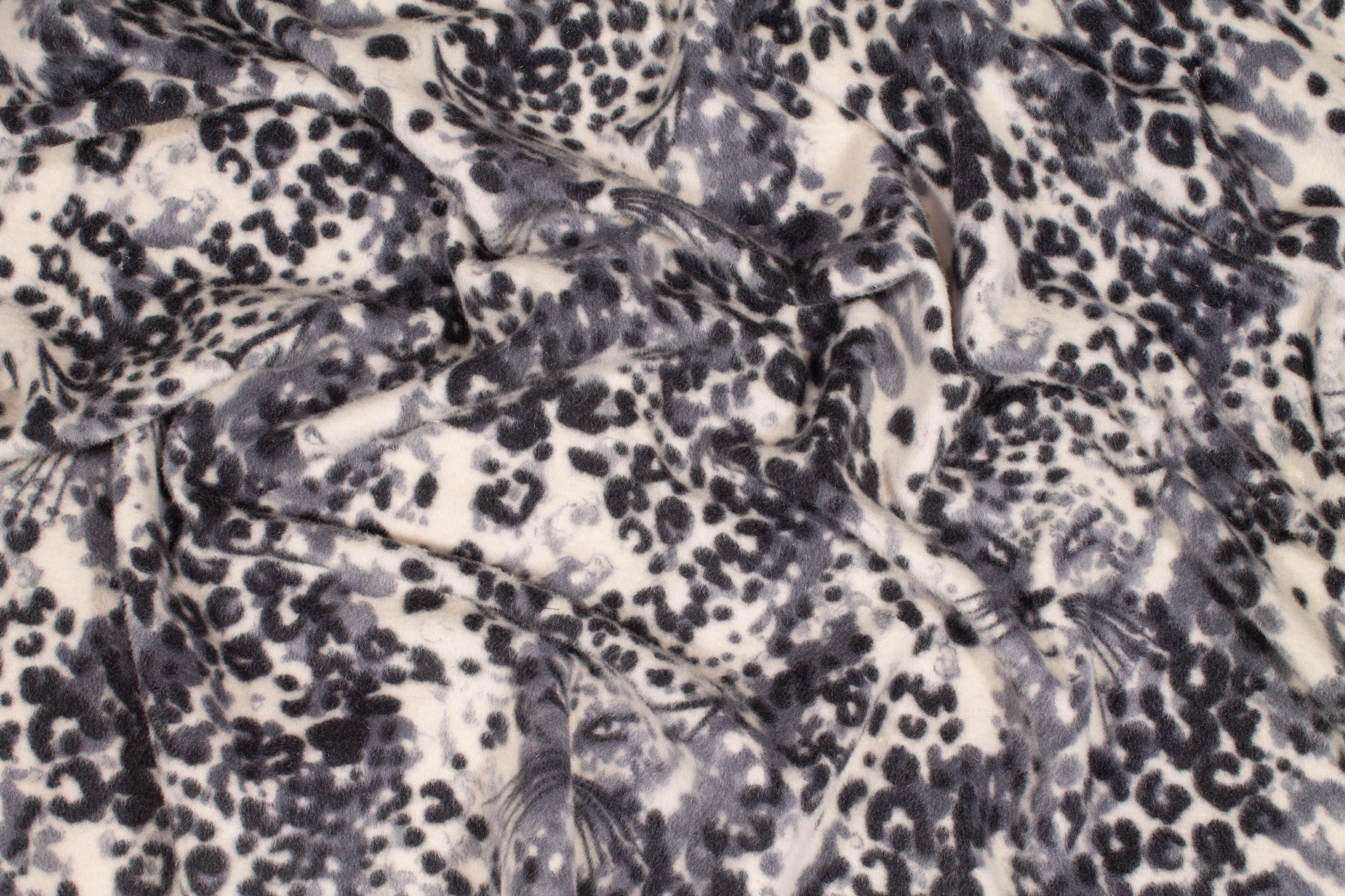Leopard Print Italian Wool - Prime Fabrics