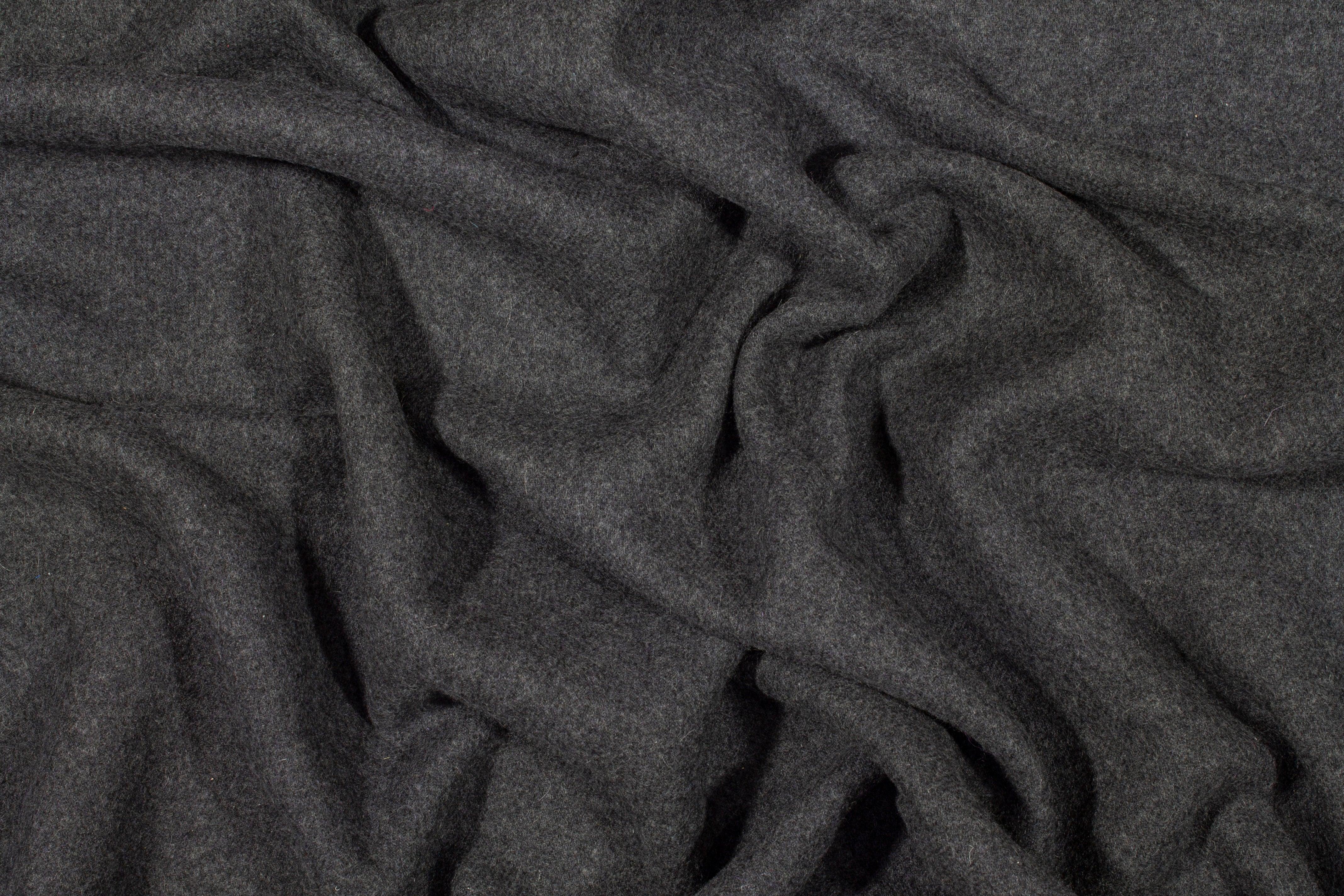 Purple and Gray Double Faced Italian Wool Coating - Prime Fabrics
