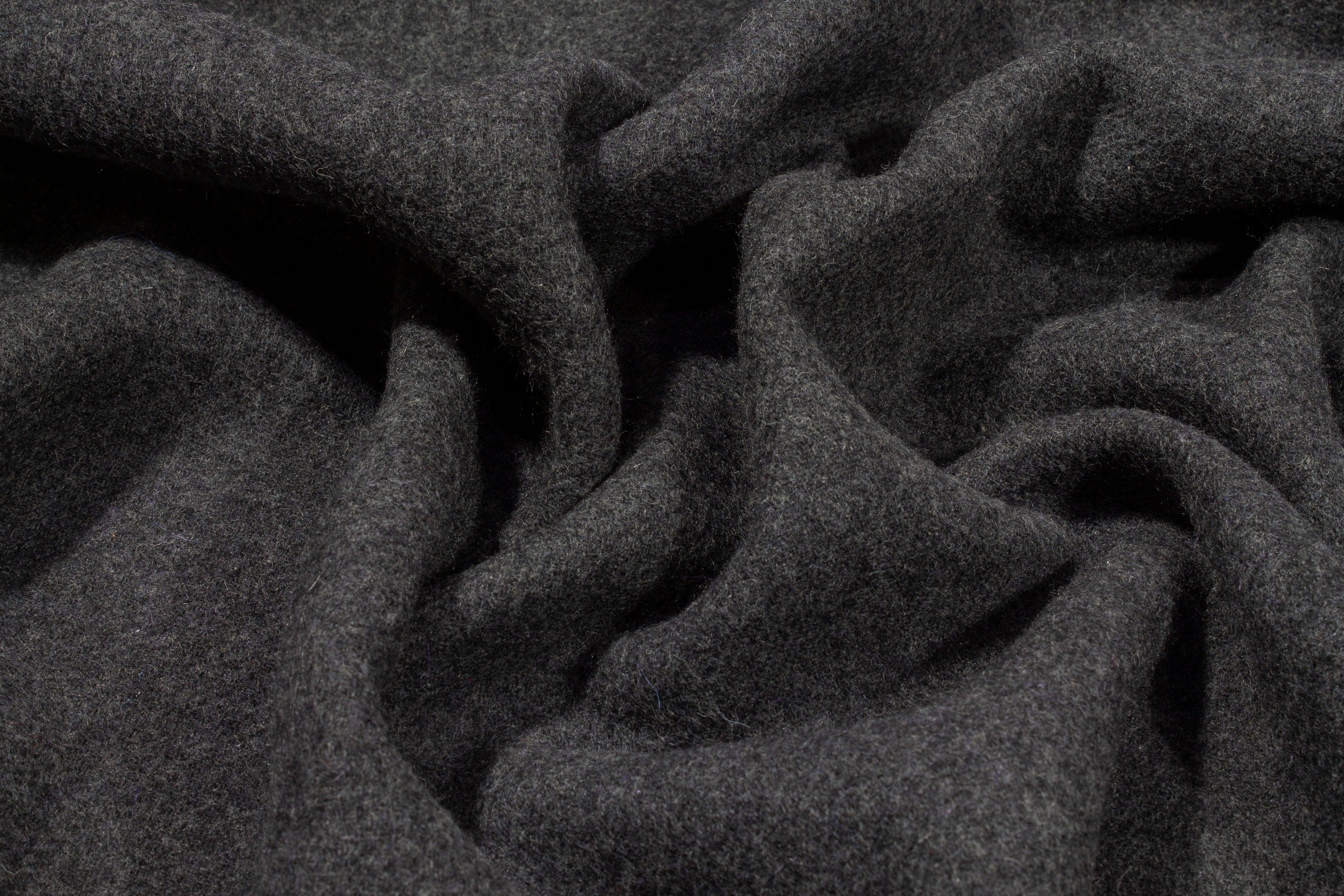 Purple and Gray Double Faced Italian Wool Coating - Prime Fabrics