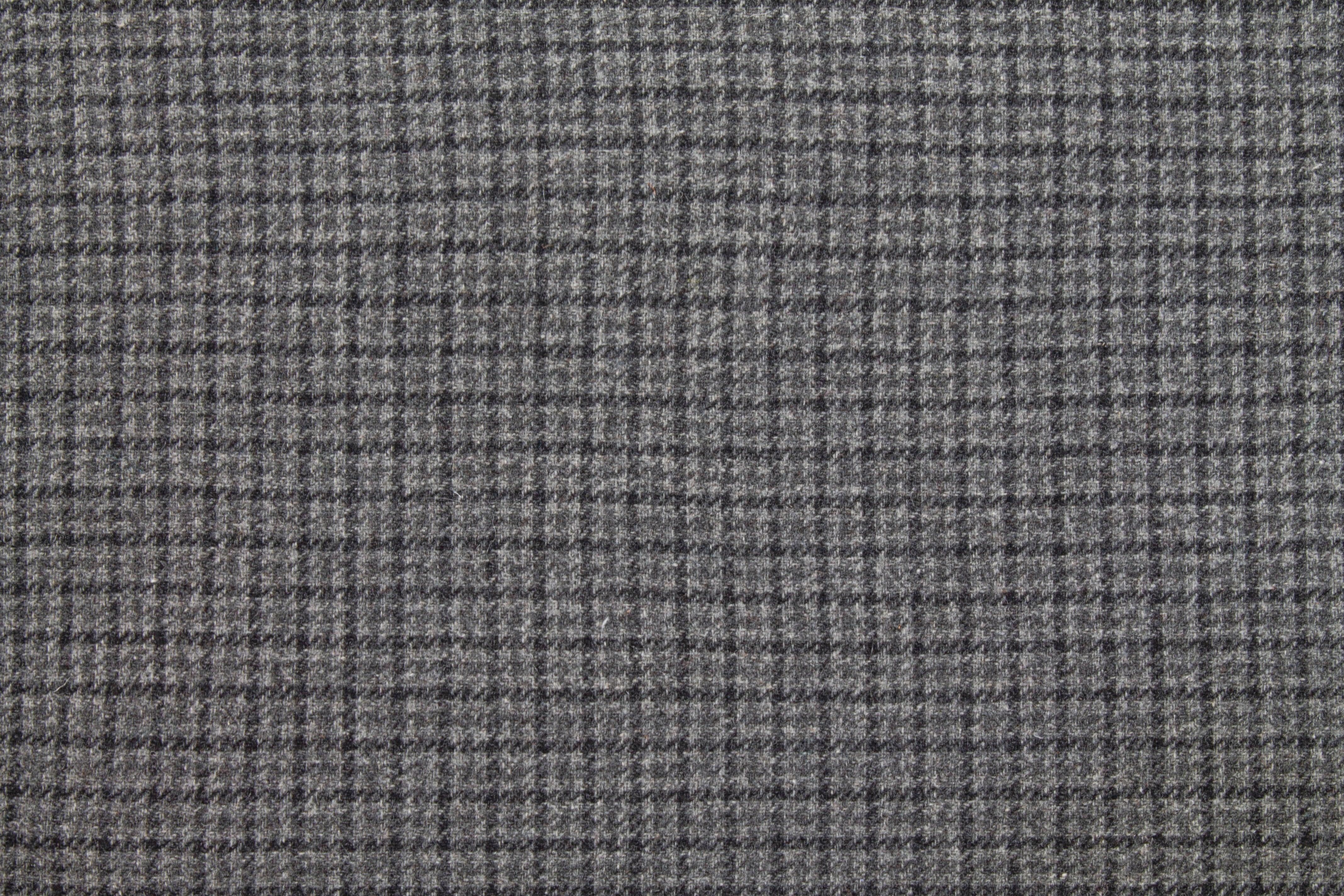 Gray Mini Check Italian Wool - Prime Fabrics