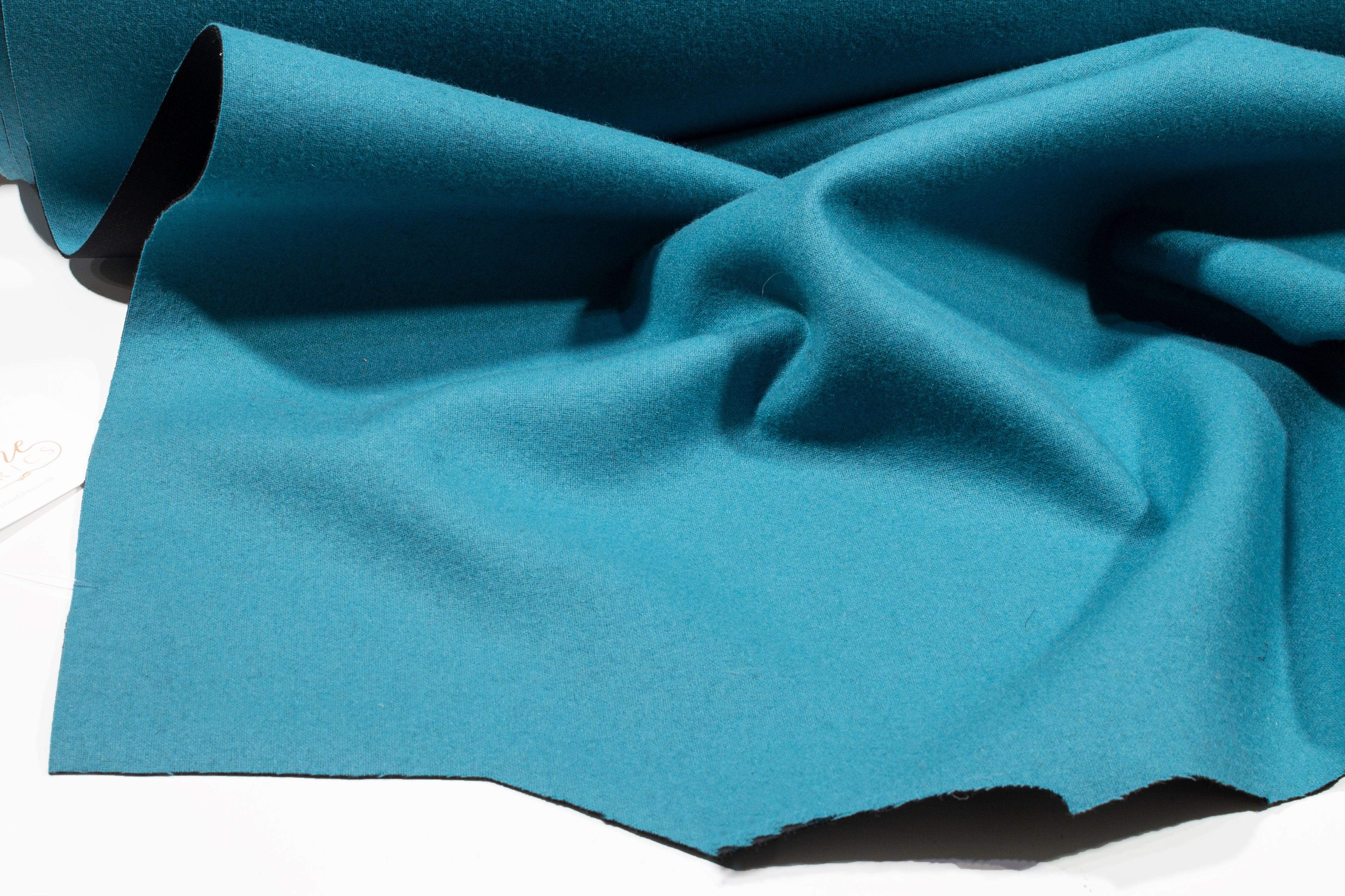 Turquoise Blue Italian Wool Coating - Prime Fabrics